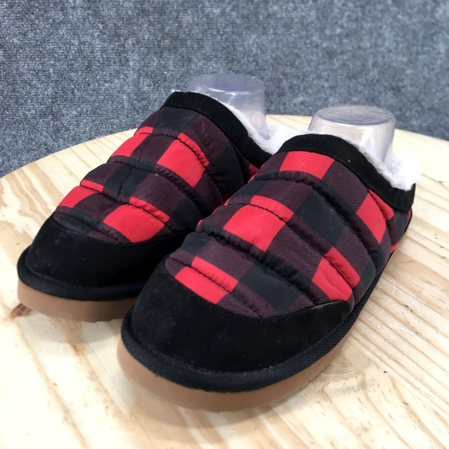 Old Navy Old Navy Slippers Womens 8-9 Puffa Slide Mules Multicolor Comfort Round Plaid Size US 8 / IT 38 - 3 Thumbnail