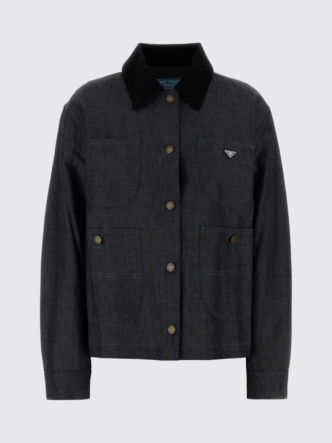 Prada Prada Jacket Woman Blue Size M / US 6-8 / IT 42-44 - 1 Preview