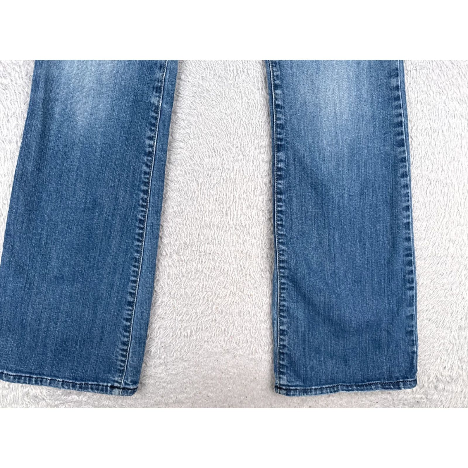 Calvin Klein VINTAGE Calvin Klein Jeans Women Bootcut Jeans 28x32 Blue Denim Low Rise Stretch 90s Girls Size 28" / US 6 / IT 42 - 2 Thumbnail