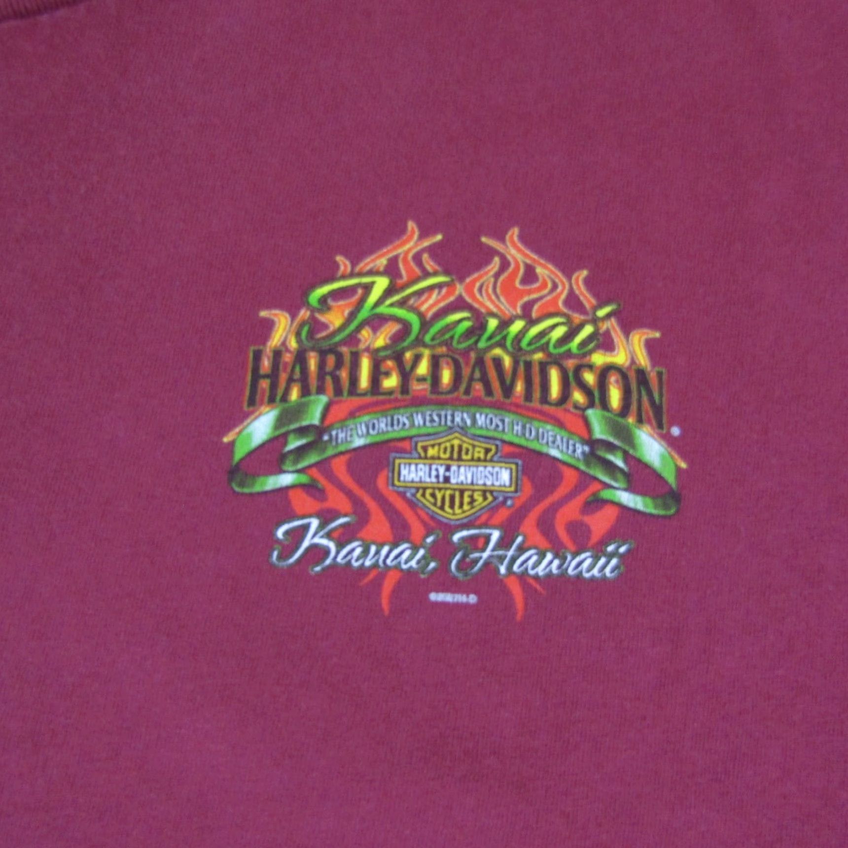 Harley Davidson Harley Davidson Shirt Mens 3XL Red Hawaiian Aloha Kauai Hawaii Motorcycles Biker Size US XXL / EU 58 / 5 - 3 Thumbnail