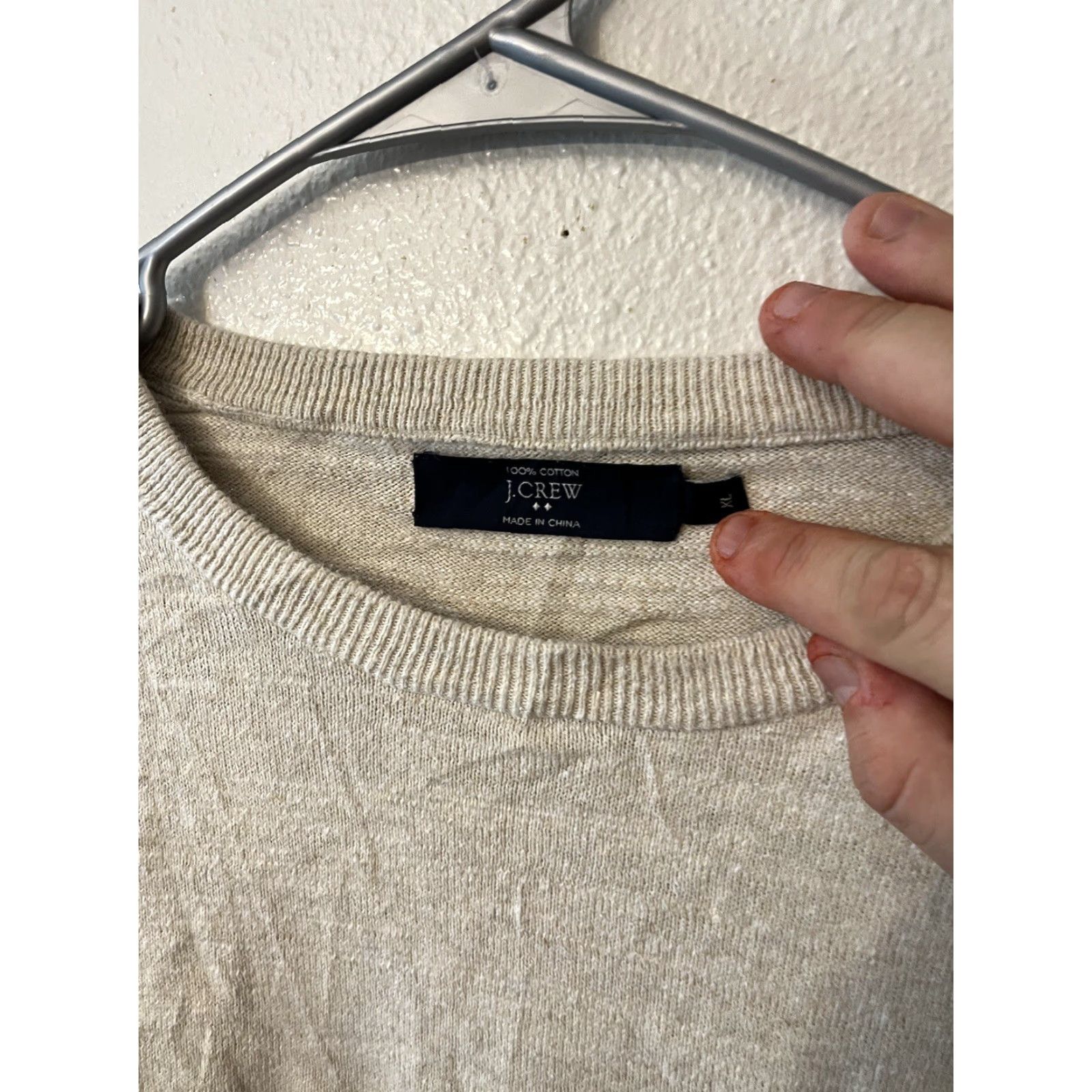 J.Crew J.Crew Mens XL Crew Neck Sweater Preppy Business Casual Ivy League Beige Stripe Size US XL / EU 56 / 4 - 2 Thumbnail