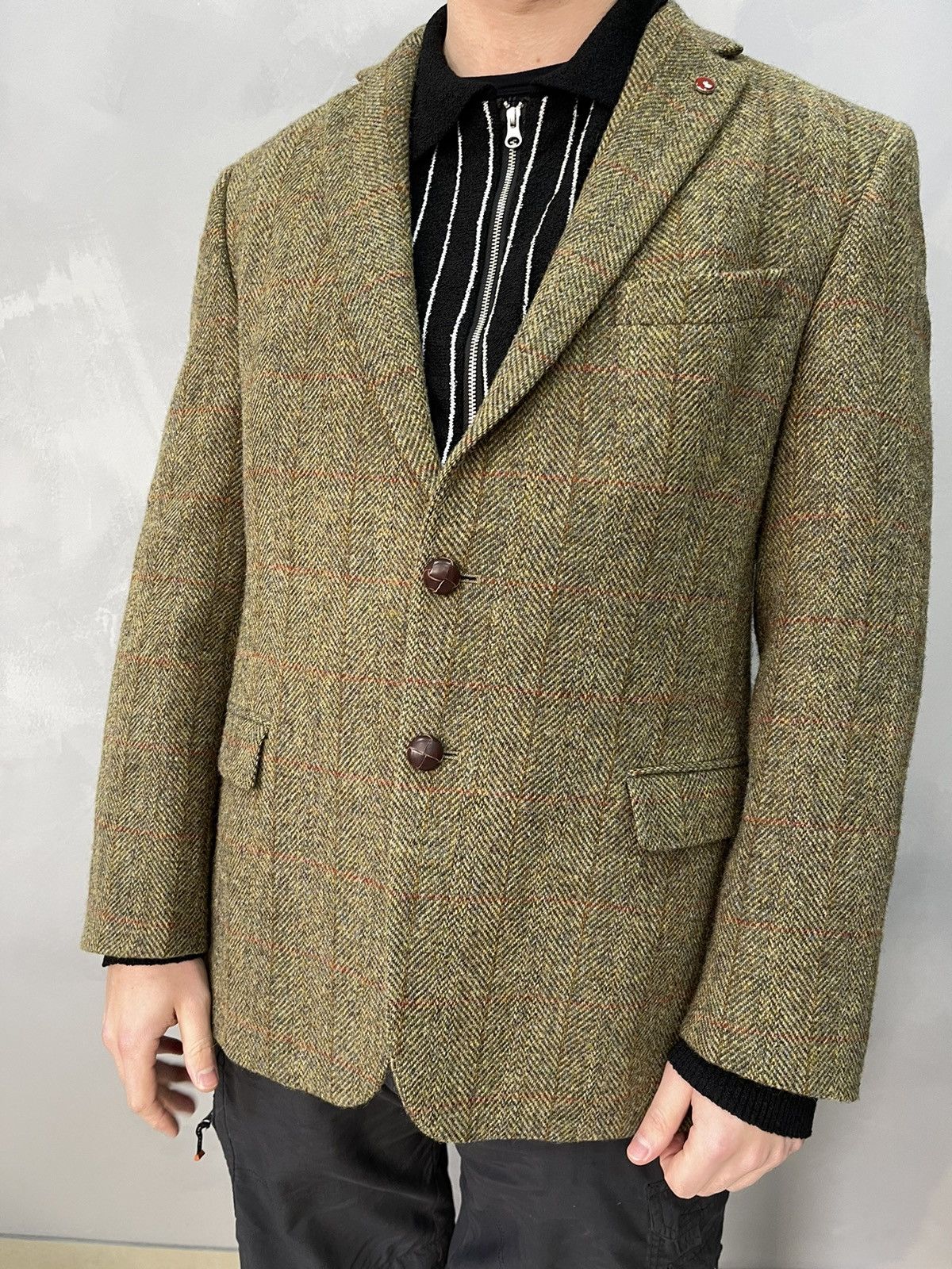 Vintage tweed jacket mens sales