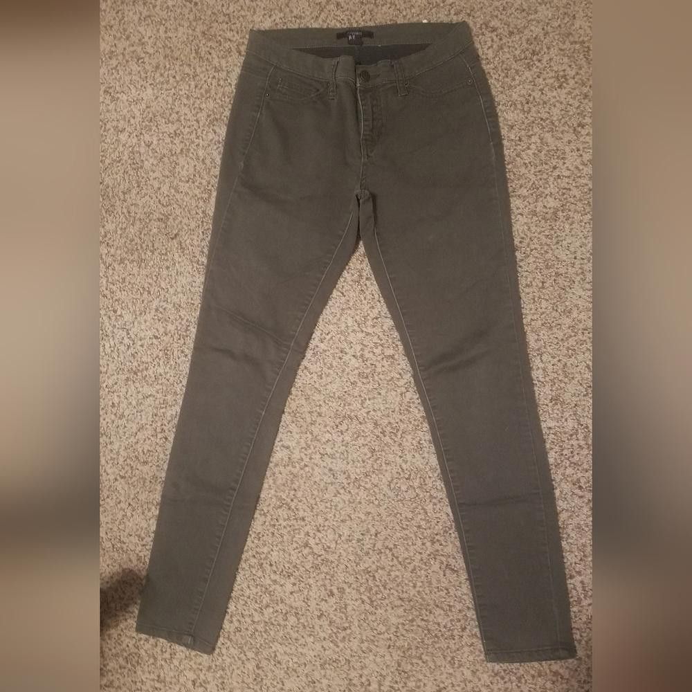 Forever 21 Forever 21 Olive Green Skinny Jeans Size 27 Size 27" / US 4 / IT 40 - 2 Thumbnail