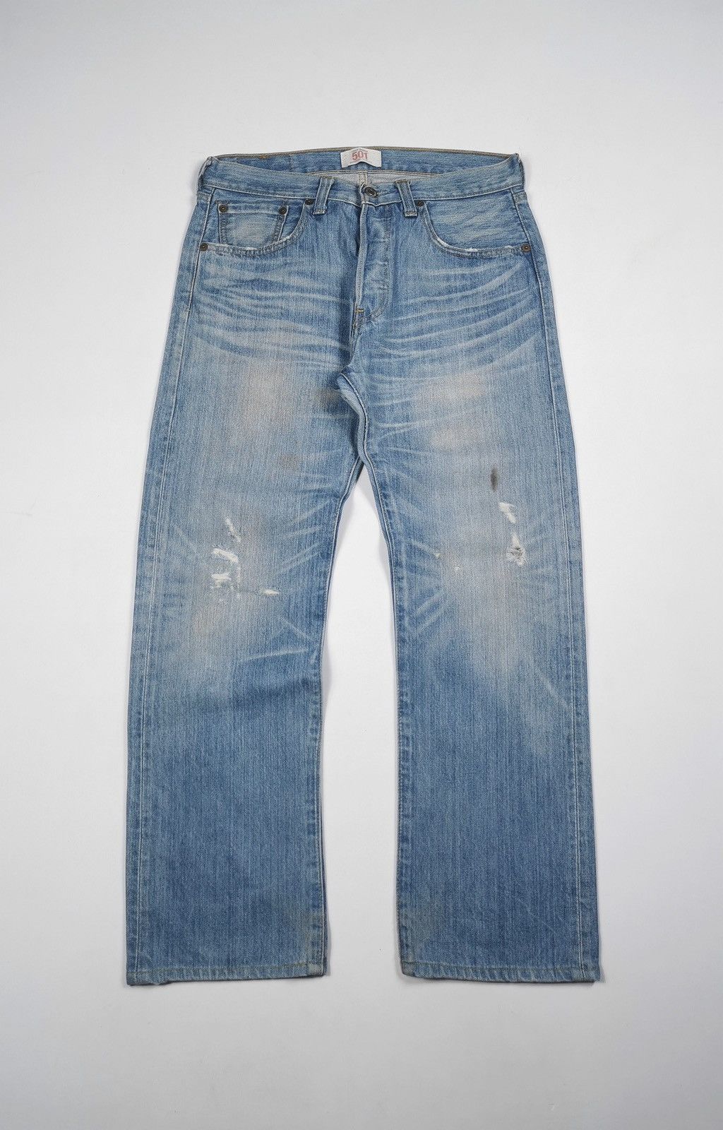 Levi's Vintage Levis 501 Distressed Denim Jeans Size US 32 / EU 48 - 1 Thumbnail