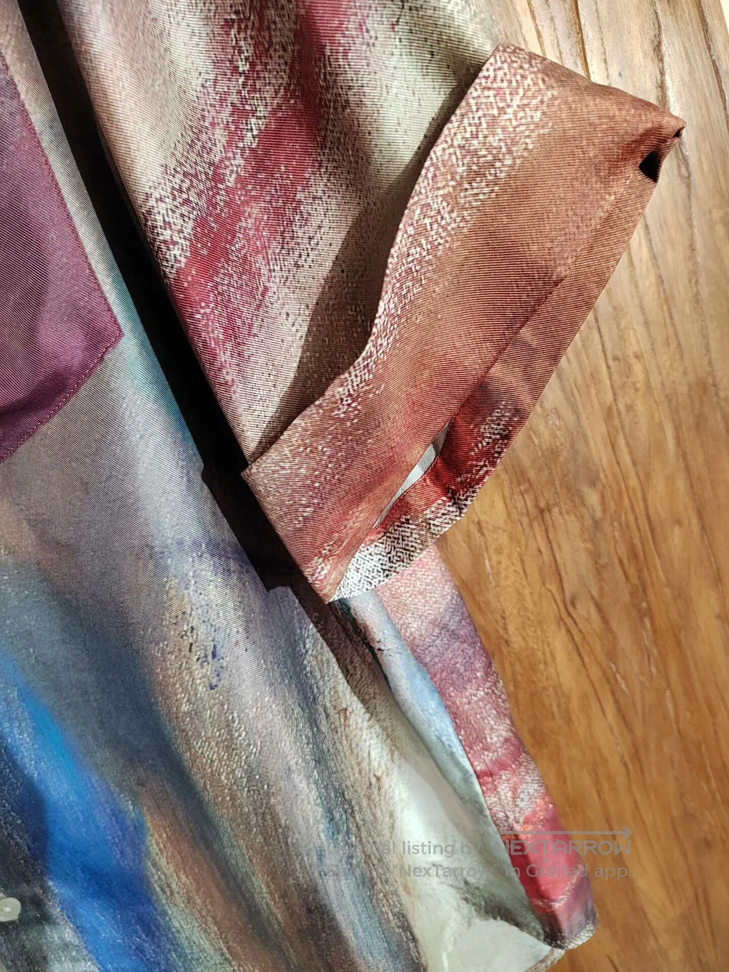 Japanese Brand QIUHAO Short Sleeve Silk Blend Shirt. Size S / US 4 / IT 40 - 2 Thumbnail