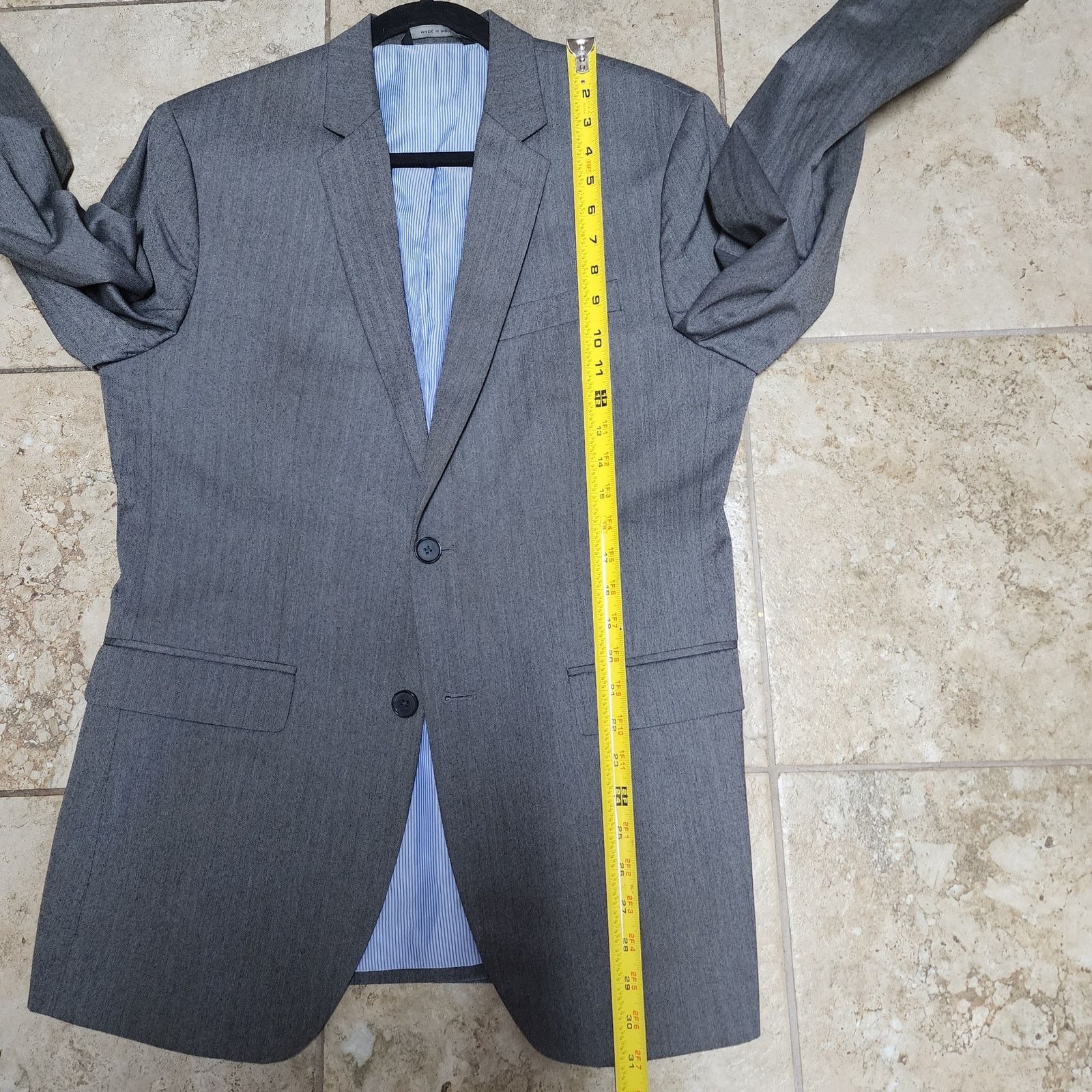 Banana Republic Banana Republic Grey Herringbone Blazer Tailored Fit 40 R Size US XXS / EU 40 - 10 Thumbnail