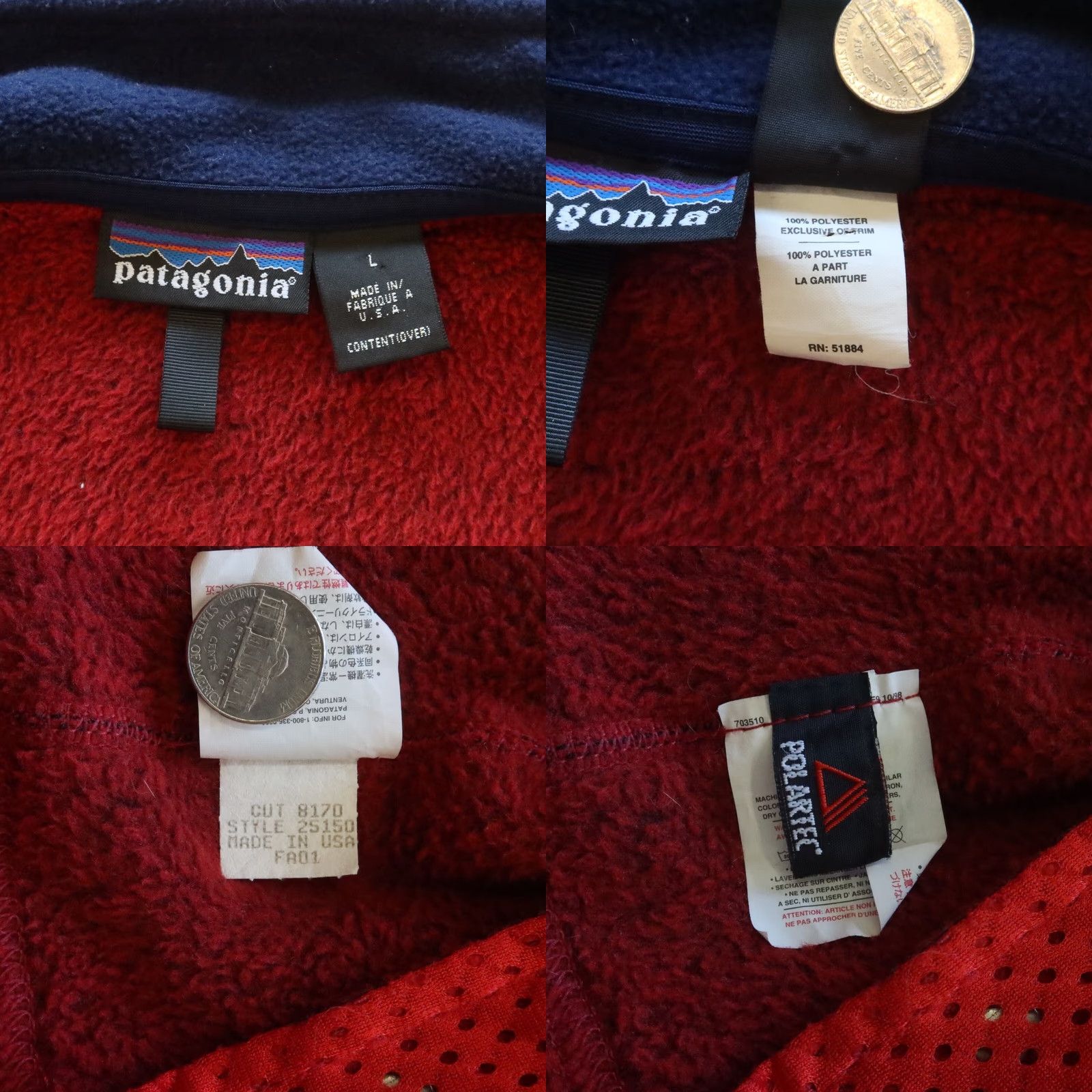 Patagonia Vintage Patagonia R2 Vest - Men - L - Red - Windbreaker - Polyester - Made in USA Size US L / EU 52-54 / 3 - 8 Thumbnail
