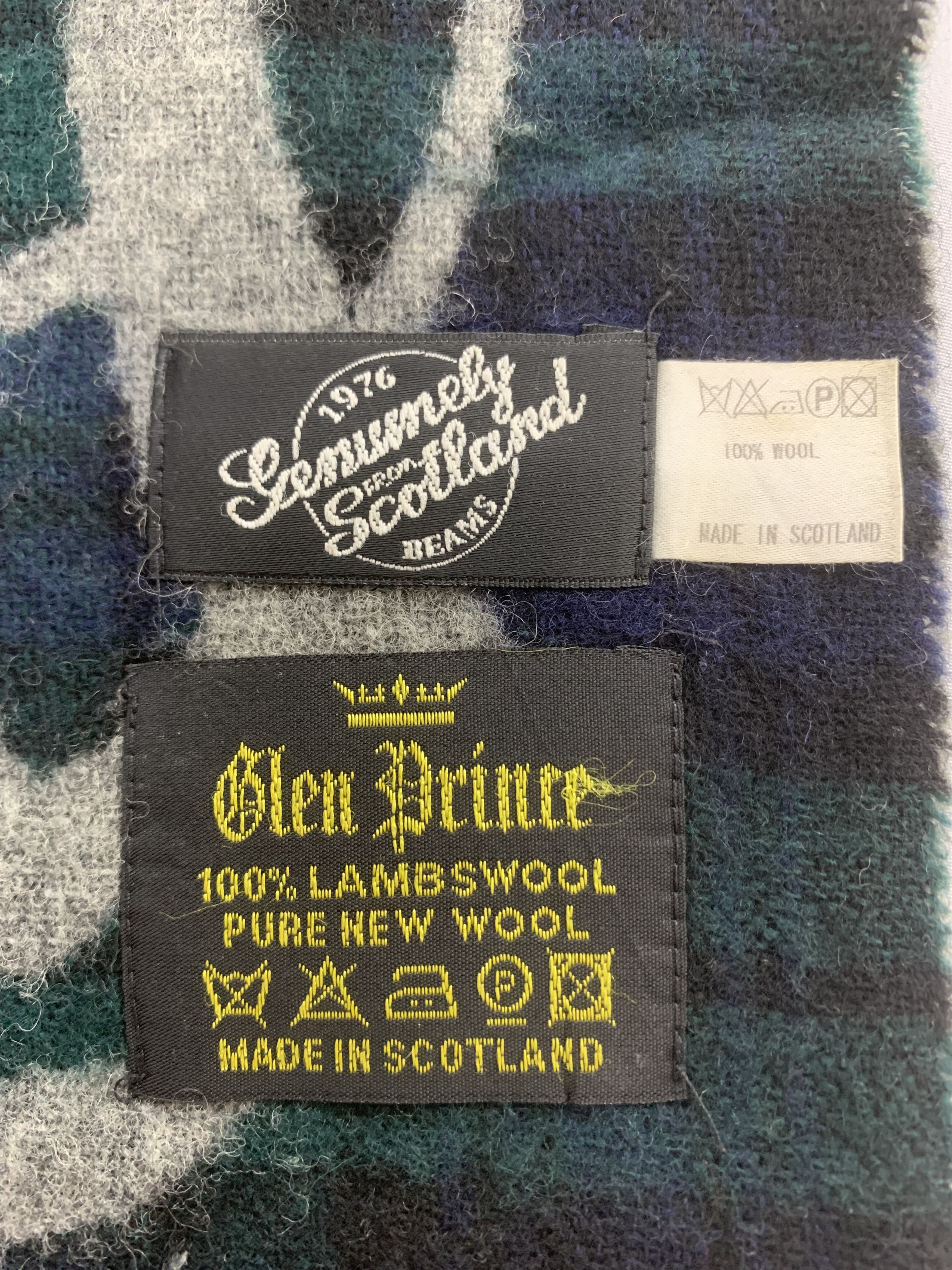 Vintage Glen Prince Scarf Wool Muffler Neck Wrap BL3025 Size ONE SIZE - 4 Thumbnail