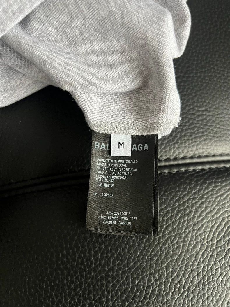 Balenciaga Balenciaga Grey Letter Short Sleeve T-Shirt 2502-Nextarrow Size US M / EU 48-50 / 2 - 6 Thumbnail