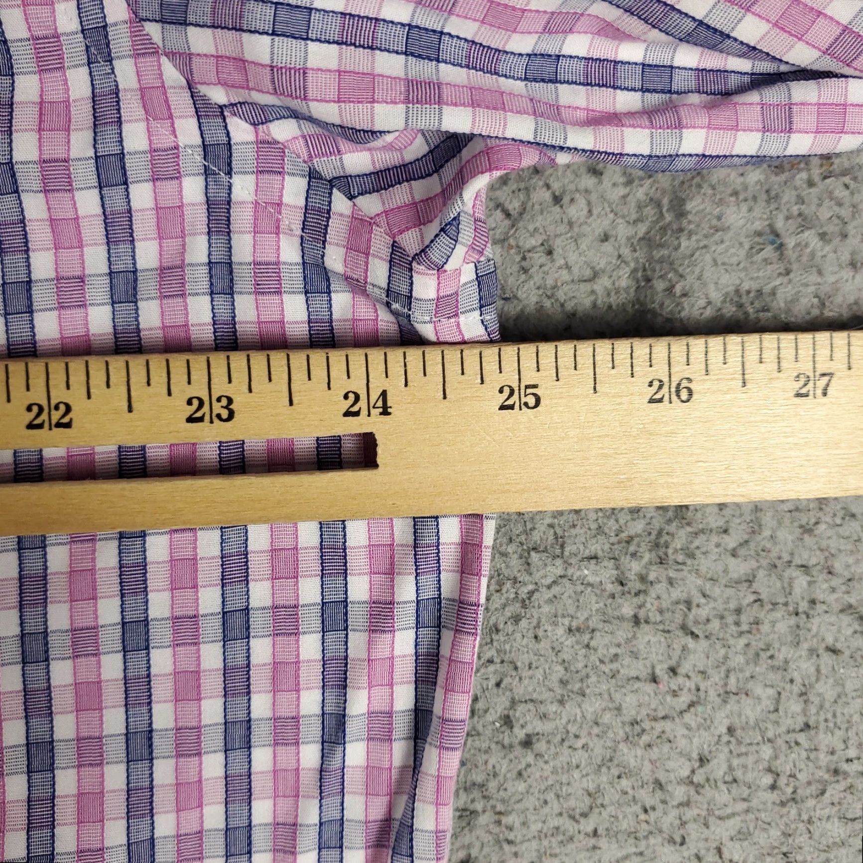 UNTUCKit UNTUCKit Shirt Mens 2XL Purple Plaid Long Sleeve Button-Up Casual Shirt Men's Purple Plaid Button-Up 2XL Size US XXL / EU 58 / 5 - 5 Thumbnail