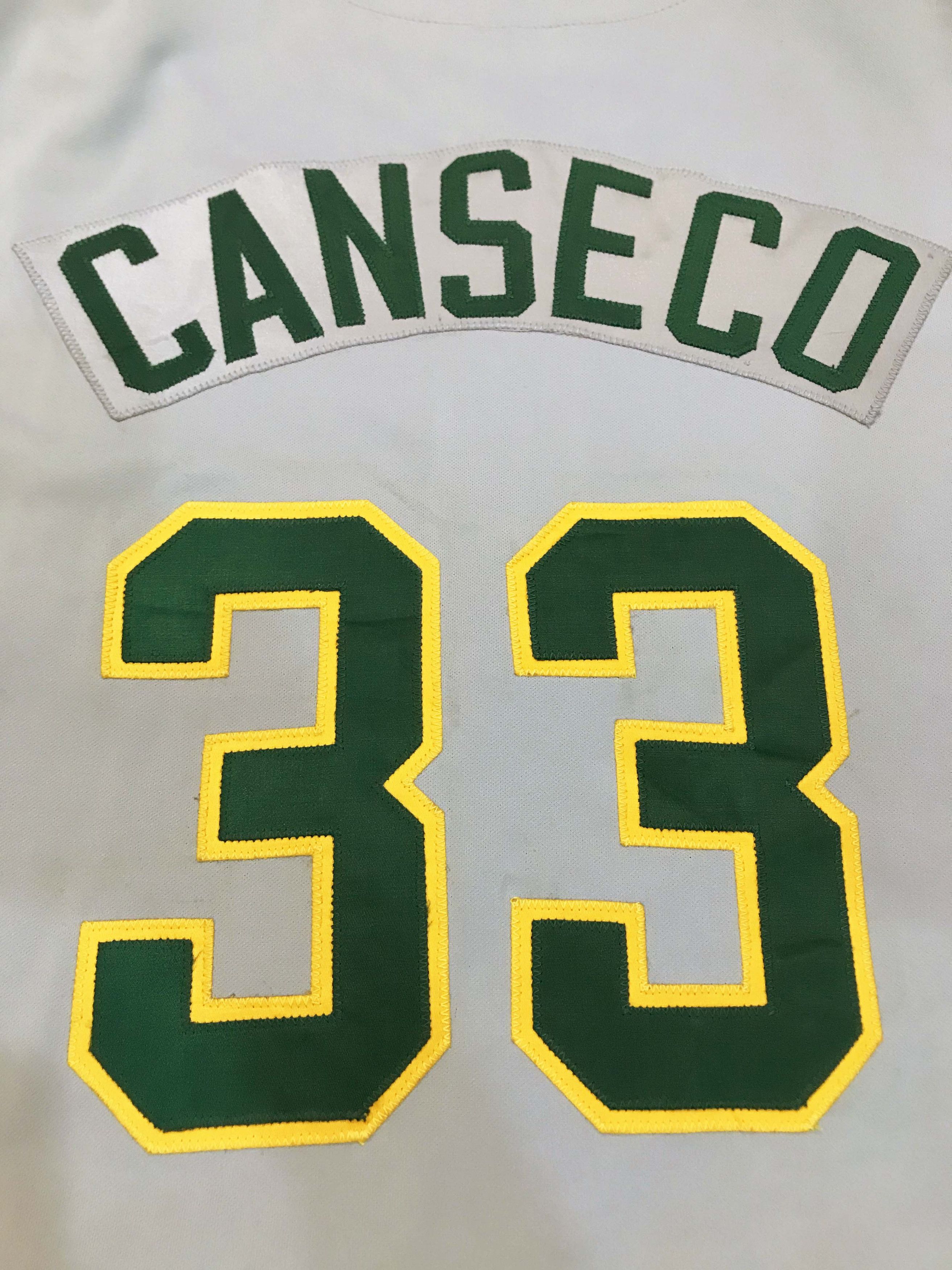 Vintage Vintage Rawlings MLB Oakland Athletics CANSECO #33 Jersey Size US L / EU 52-54 / 3 - 6 Thumbnail