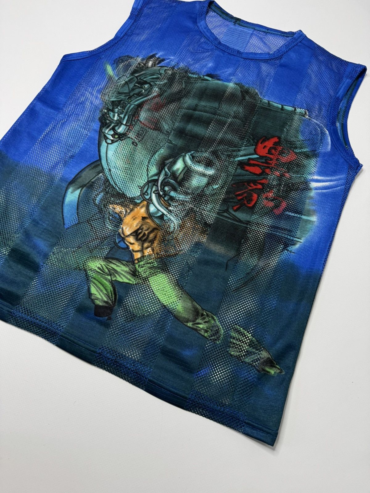 Vintage Vintage japanese Mesh Tank Top anime y2k avant garde swag 00 Size US M / EU 48-50 / 2 - 3 Thumbnail