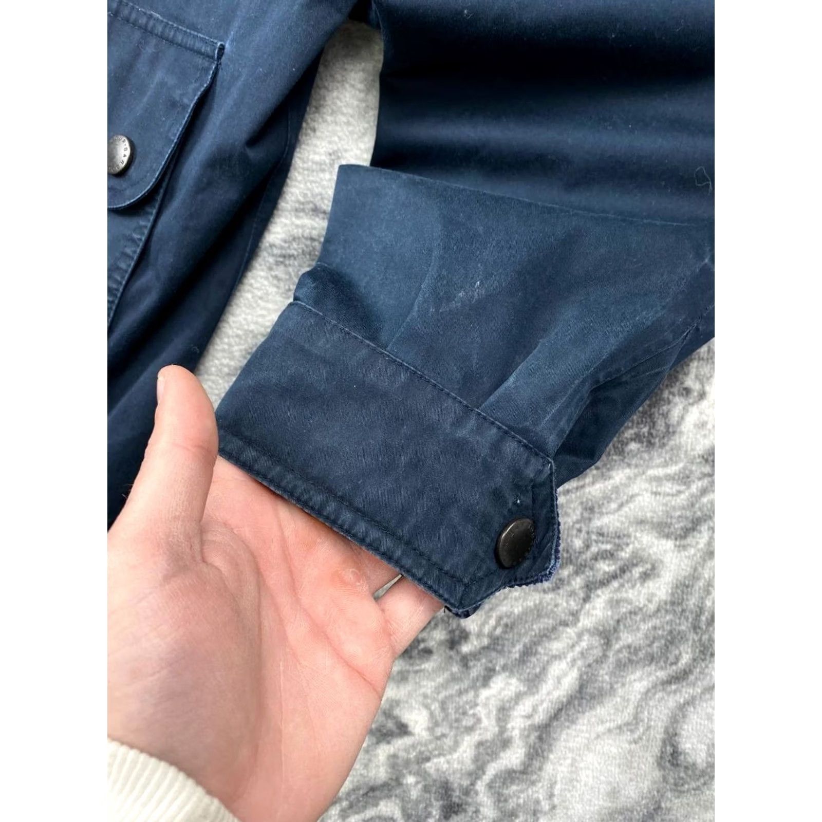 Barbour Barbour Beauleu Light Jacket Men XL Blue Quilted Cotton Zip Casual Spring Fall Size US XL / EU 56 / 4 - 4 Thumbnail