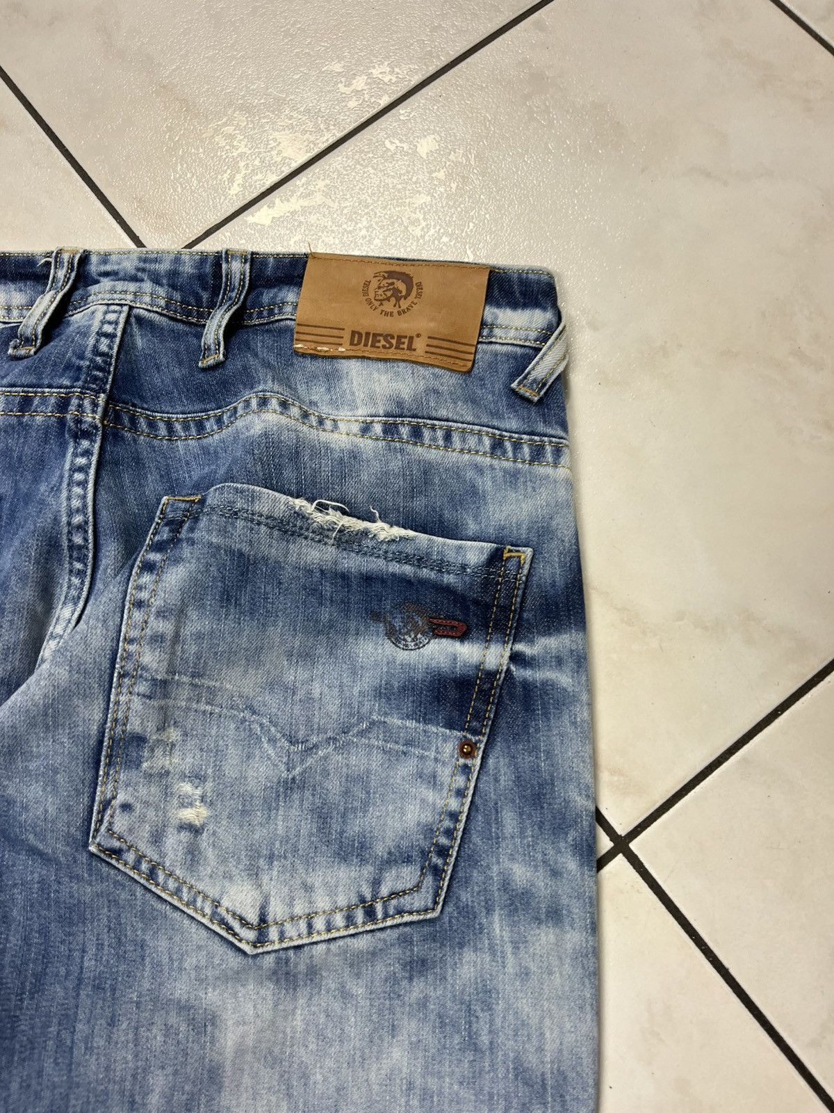 Diesel × Vintage Vintage Diesel safado distressed denim y2k washed jeans pant Size US 34 / EU 50 - 15 Thumbnail