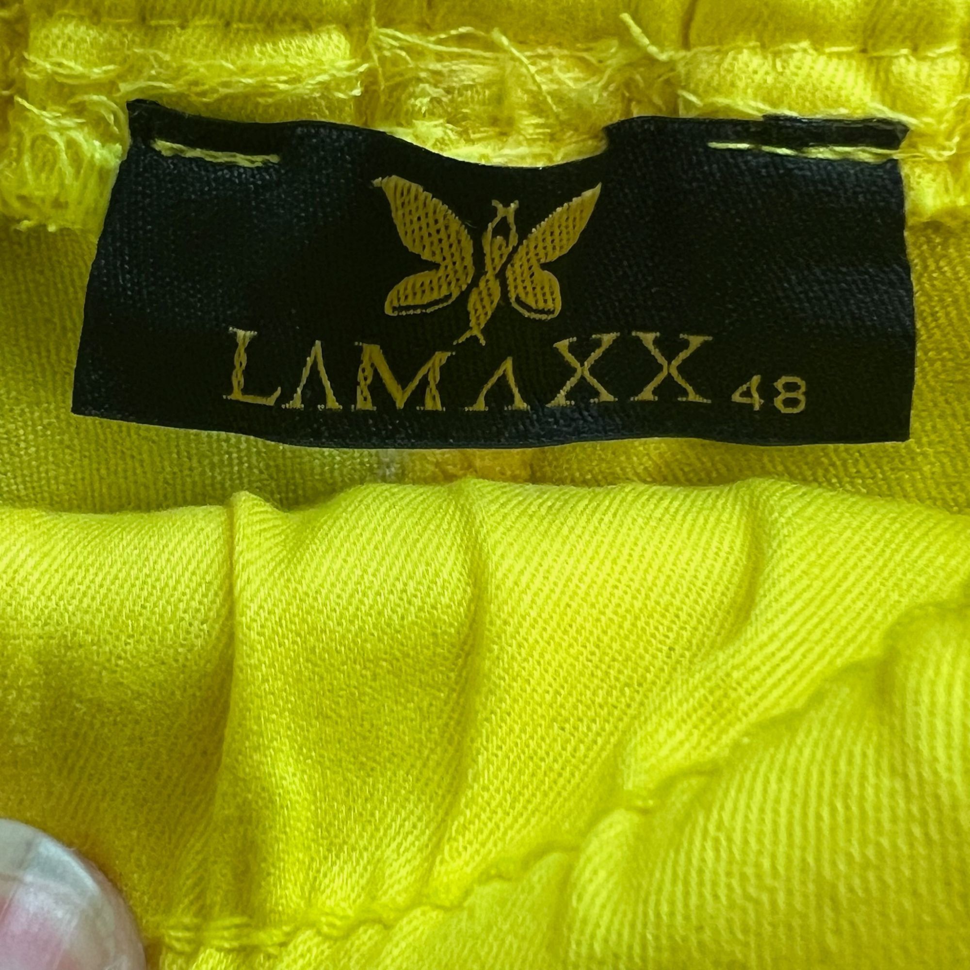 Other LAMAXX "Be Kind" Yellow Cargo Pants With Rhinestone Detailin Size 34" / US 12 / IT 48 - 11 Thumbnail