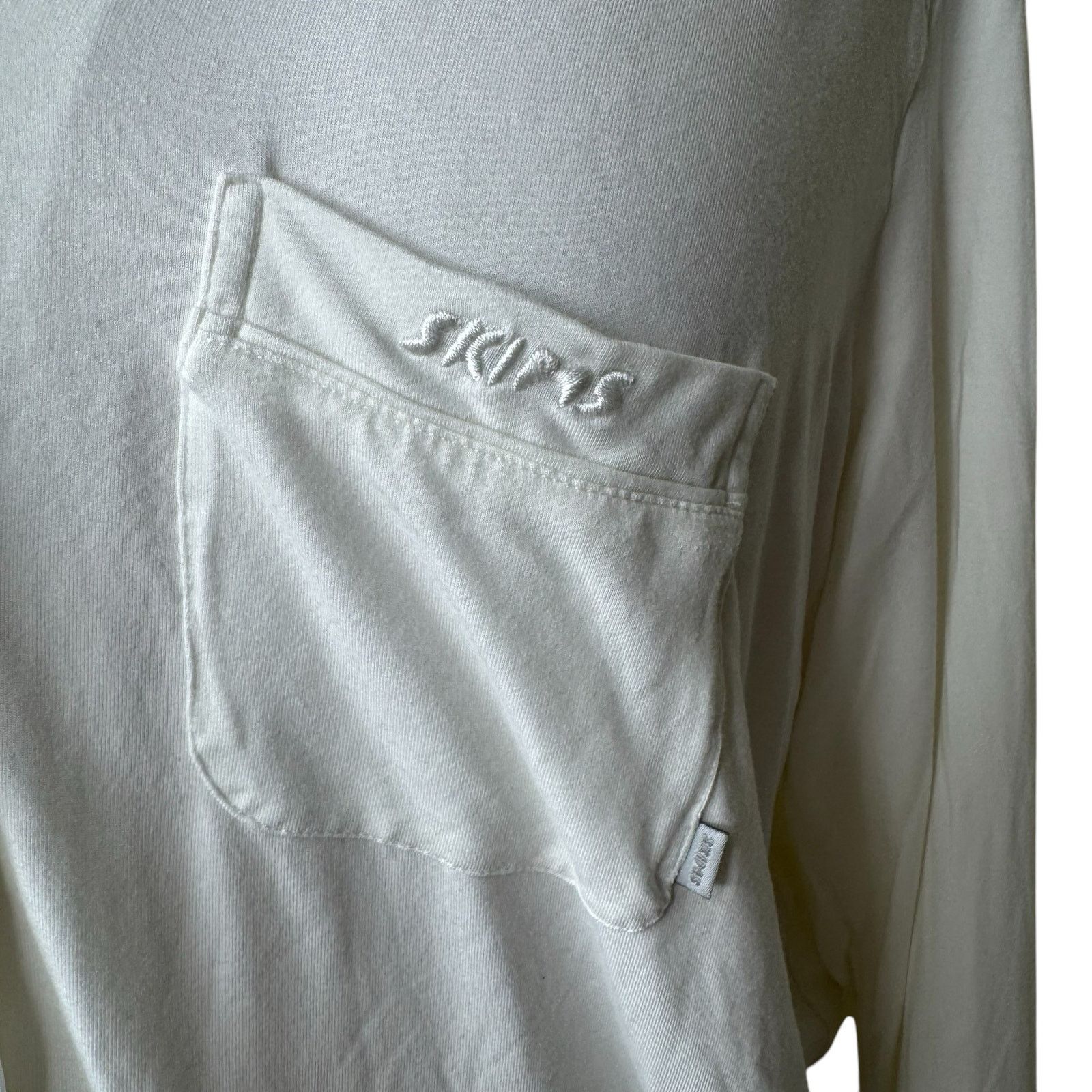 SKIMS SKIMS Long Sleeve Sleep Shirt in Snow Size Large Size L / US 10 / IT 46 - 5 Thumbnail