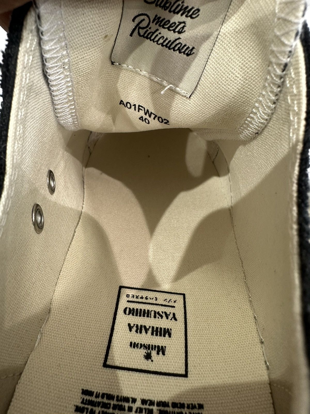 Maison MIHARA YASUHIRO MAISON MIHARA YASUHIRO - Peterson Low Black Sneakers Size US 7 / EU 40 - 7 Thumbnail