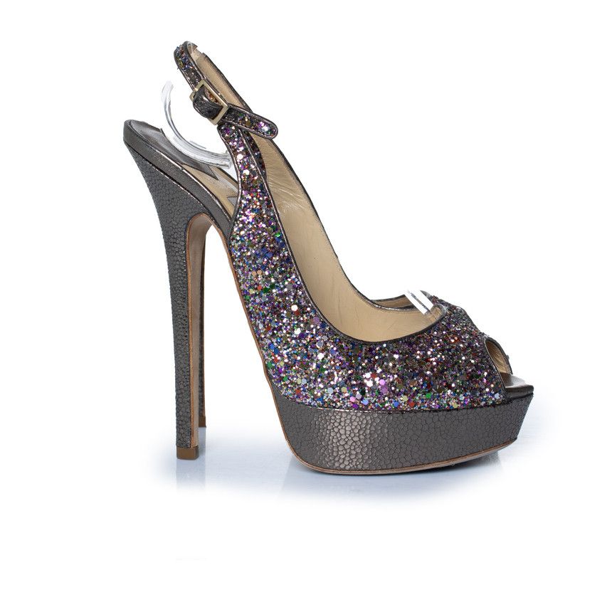 Jimmy Choo Jimmy Choo, Glitter pumps Size US 7 / IT 37 - 5 Thumbnail