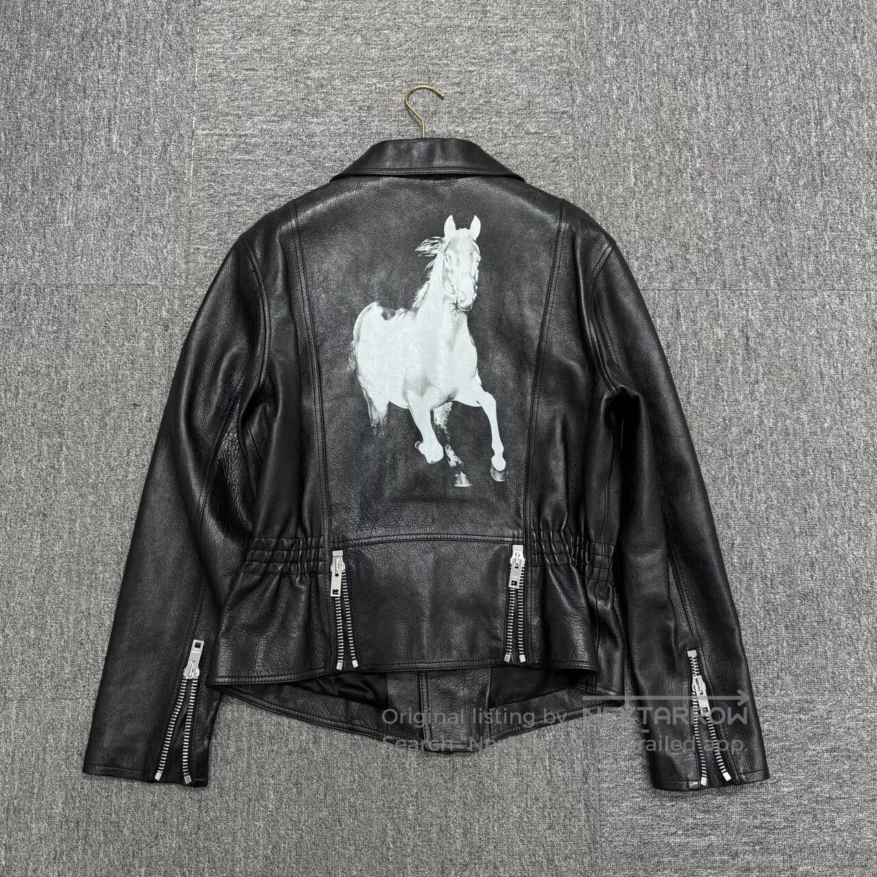 Celine celine white horse print motorcycle jacket. Size US S / EU 44-46 / 1 - 2 Thumbnail