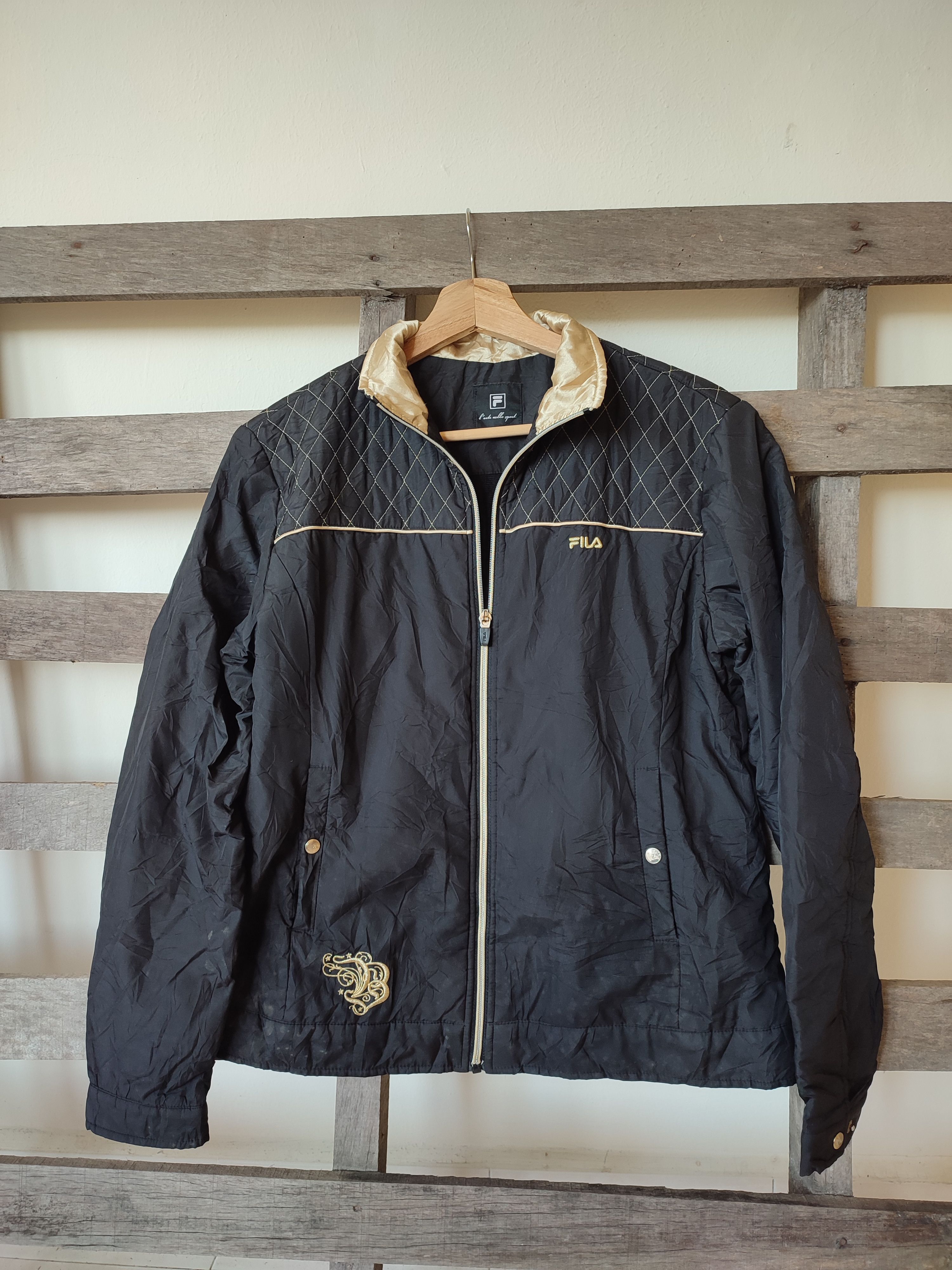 Vintage Fila Embroidery Gold Jackets