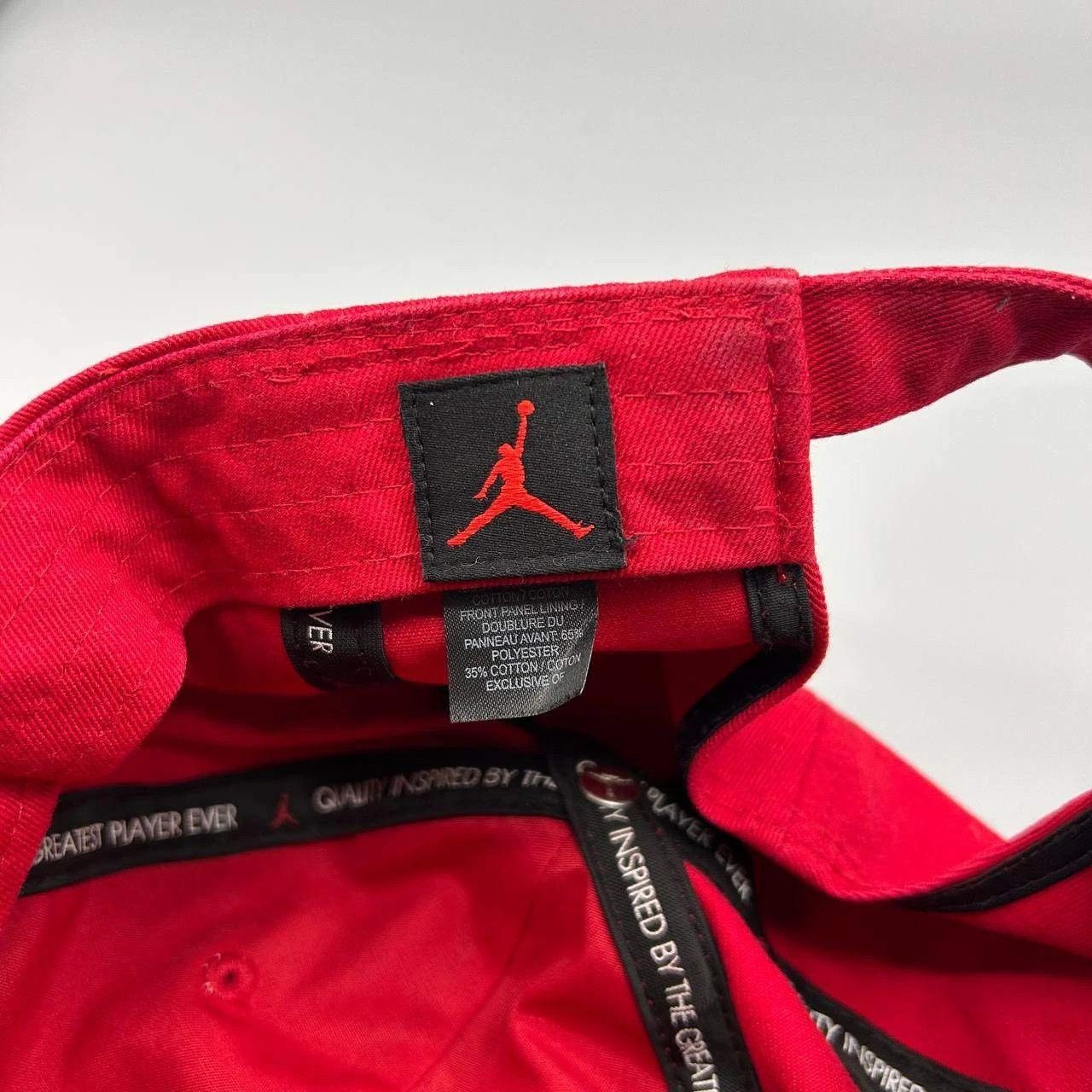 Jordan Brand Air Jordan Hat Men Red Embroidered Strap Back Cap Cotton Size ONE SIZE - 6 Thumbnail