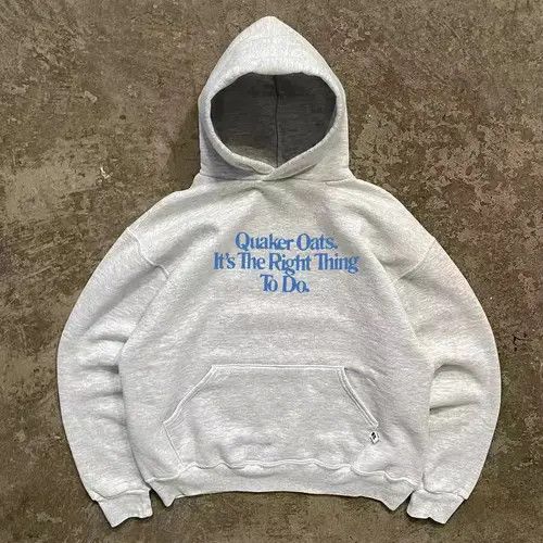 Japanese Brand Hoodie Grey washed vintage letter print cotton hoodie Size US L / EU 52-54 / 3 - 3 Thumbnail