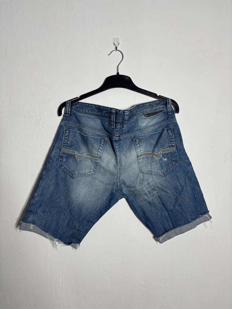 Diesel VTG Diesel Distressed Y2K Crazy Crop Denim Shorts Size US 32 / EU 48 - 1 Thumbnail