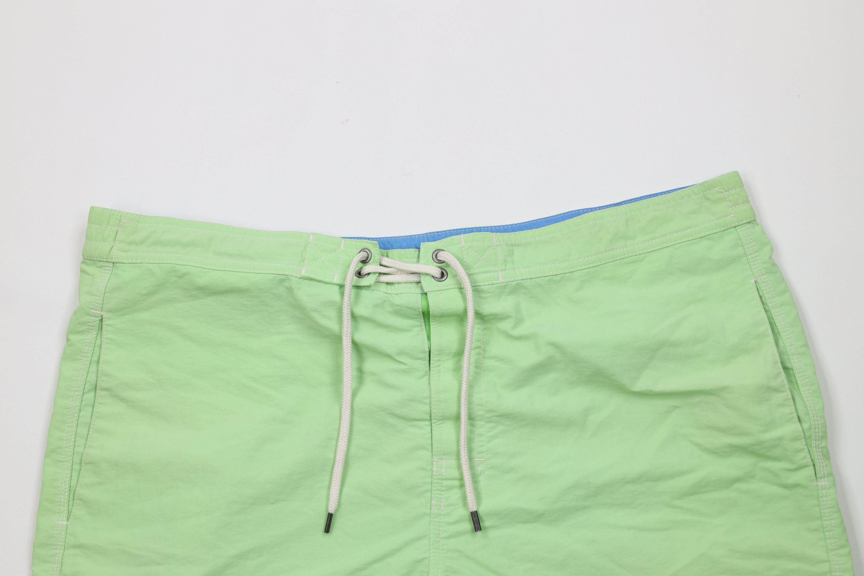 Ralph Lauren Vintage Ralph Lauren Cargo Shorts Swim Trunks Lime Green Size US 34 / EU 50 - 2 Thumbnail