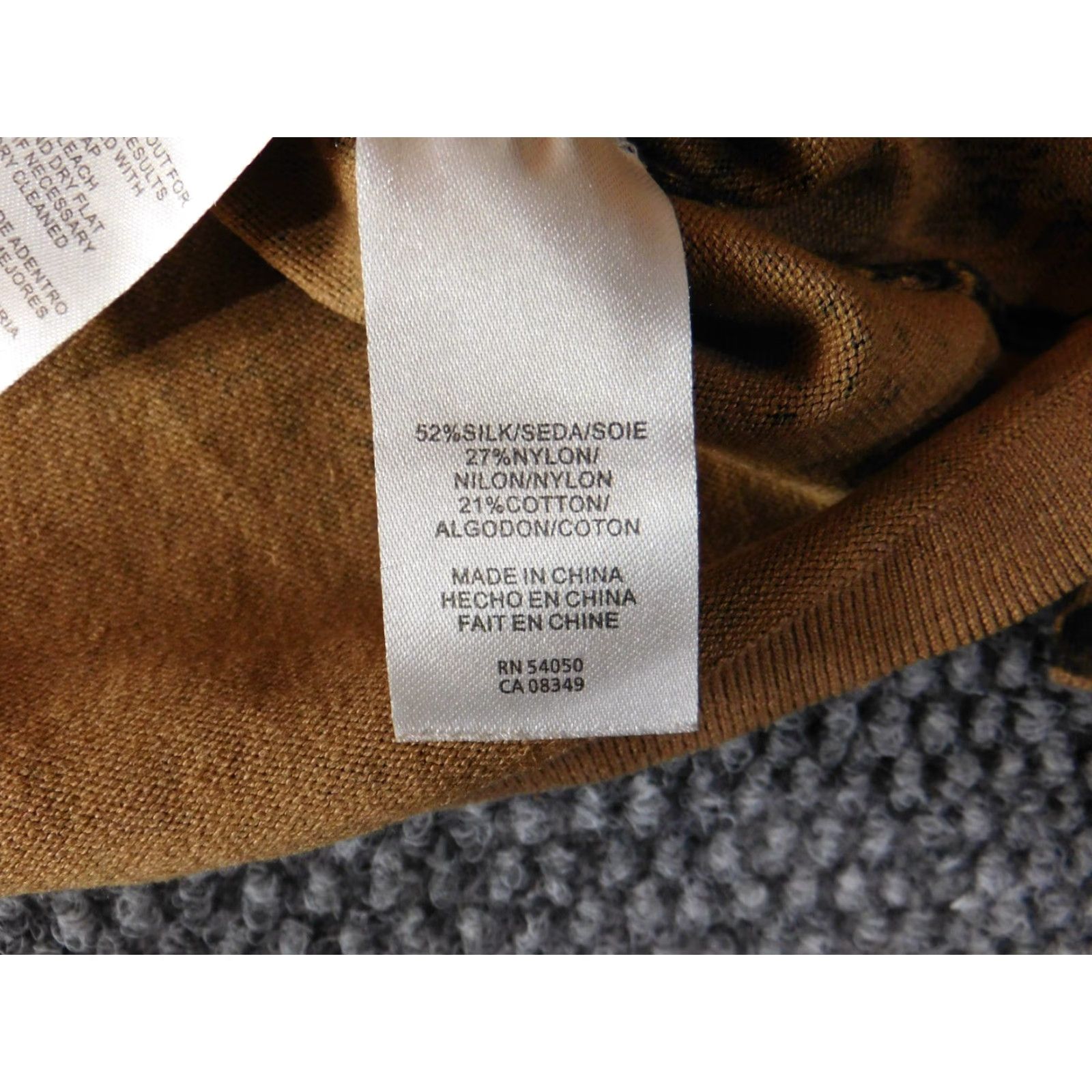 Jones New York Jones New York Blouse Shirt Womens M Brown Animal Print V-Neck Pullover Casual Stretch Size M / US 6-8 / IT 42-44 - 6 Thumbnail