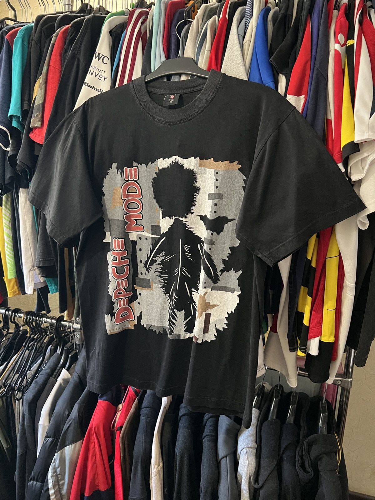 Band Tees × Vintage VINTAGE DEPECHE MODE PLAYING THE ANGEL TOUR AOP BAND ROCK T Size US XL / EU 56 / 4 - 1 Thumbnail