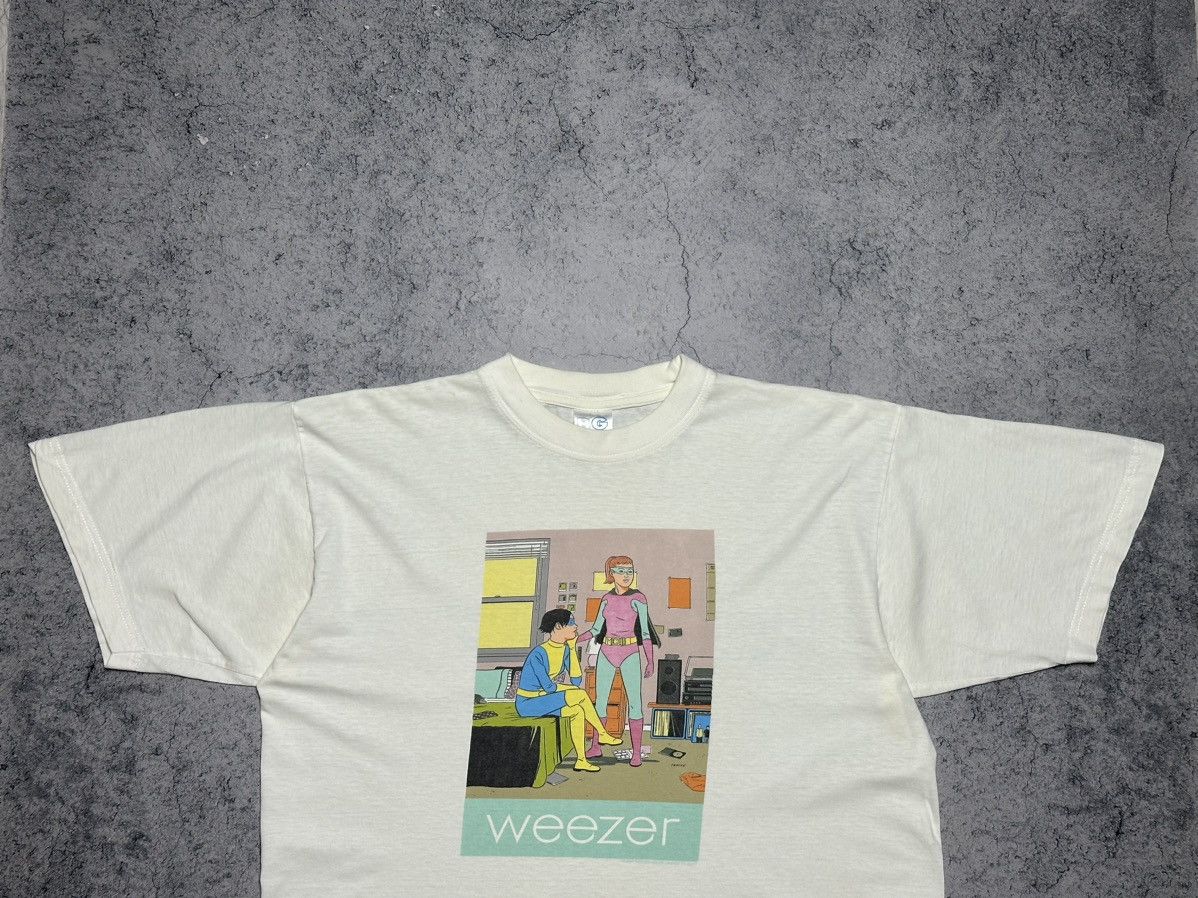 Band Tees Vintage 2001 Weezer Euro Freak Out Tour T-Shirt Size US L / EU 52-54 / 3 - 3 Thumbnail