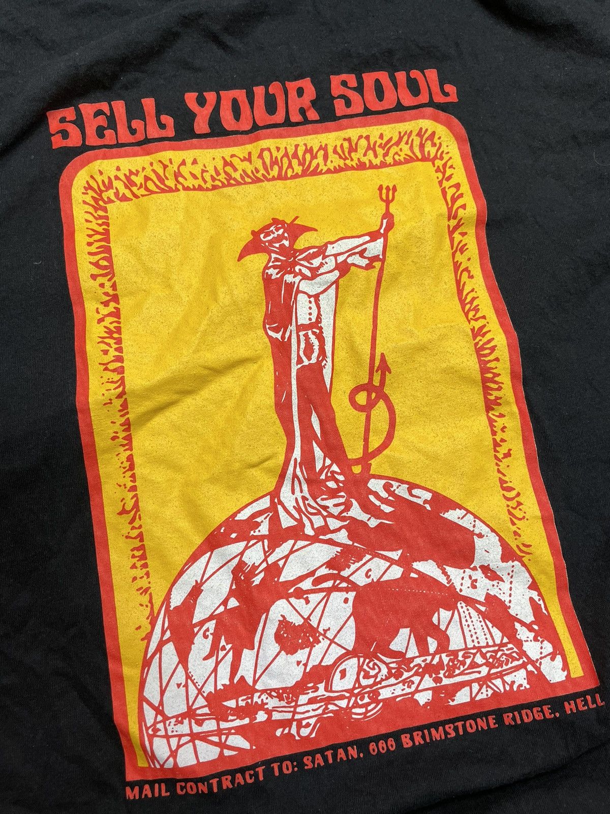 Other Vintage Sell Your Soul Stana 666 Hell T Y2K Goth Horror Size US S / EU 44-46 / 1 - 3 Thumbnail
