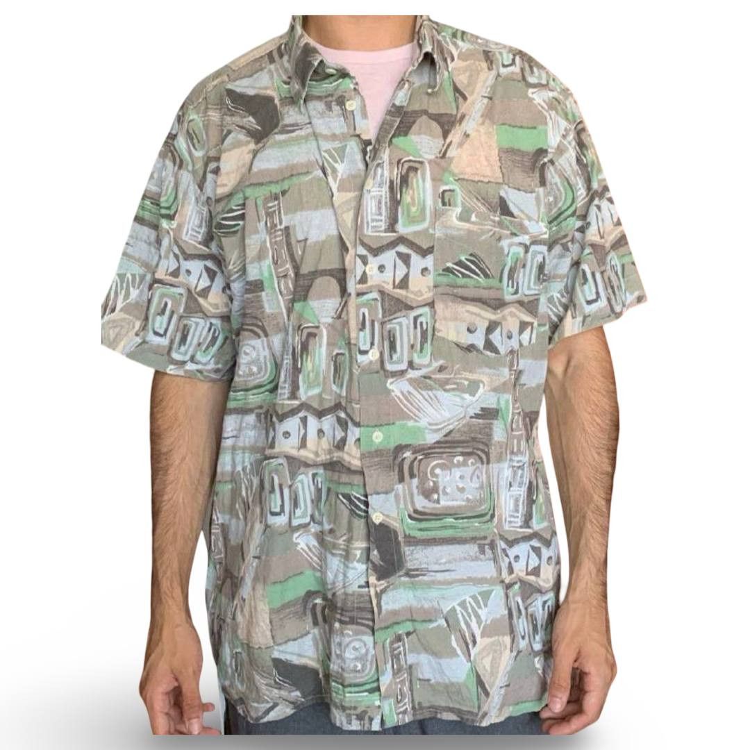 Vintage VTG coloured shirt #491 Size US XL / EU 56 / 4 - 1 Thumbnail