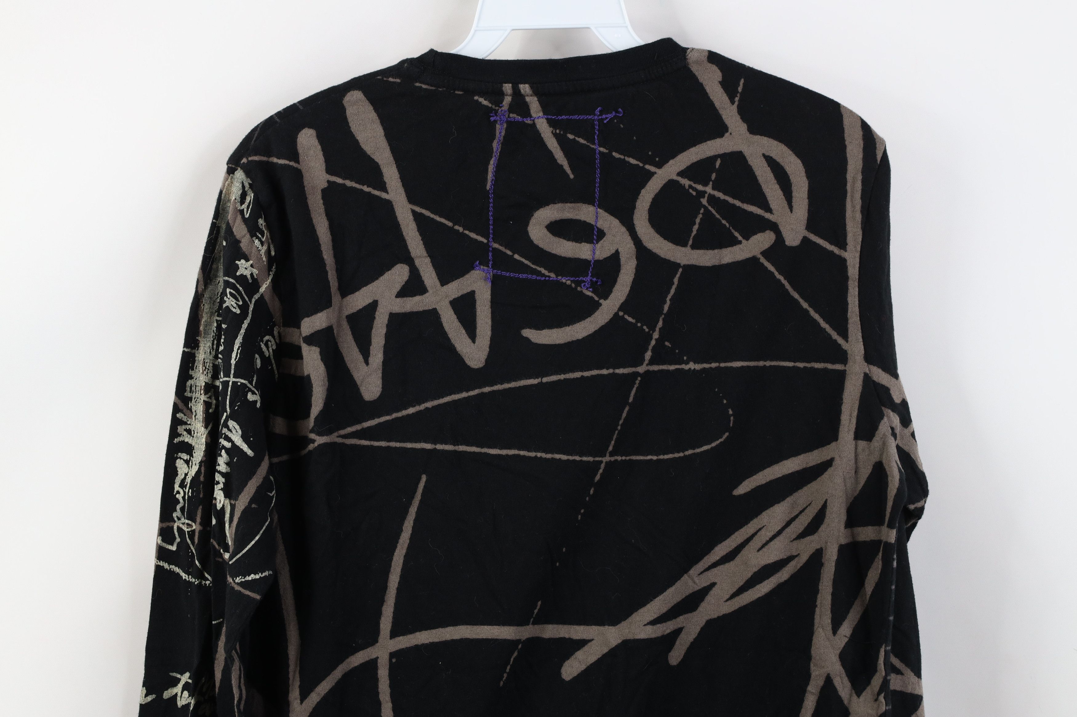 Desigual Vintage Desigual Babydoll Abstract Art Long Sleeve T-Shirt Size S / US 4 / IT 40 - 15 Thumbnail