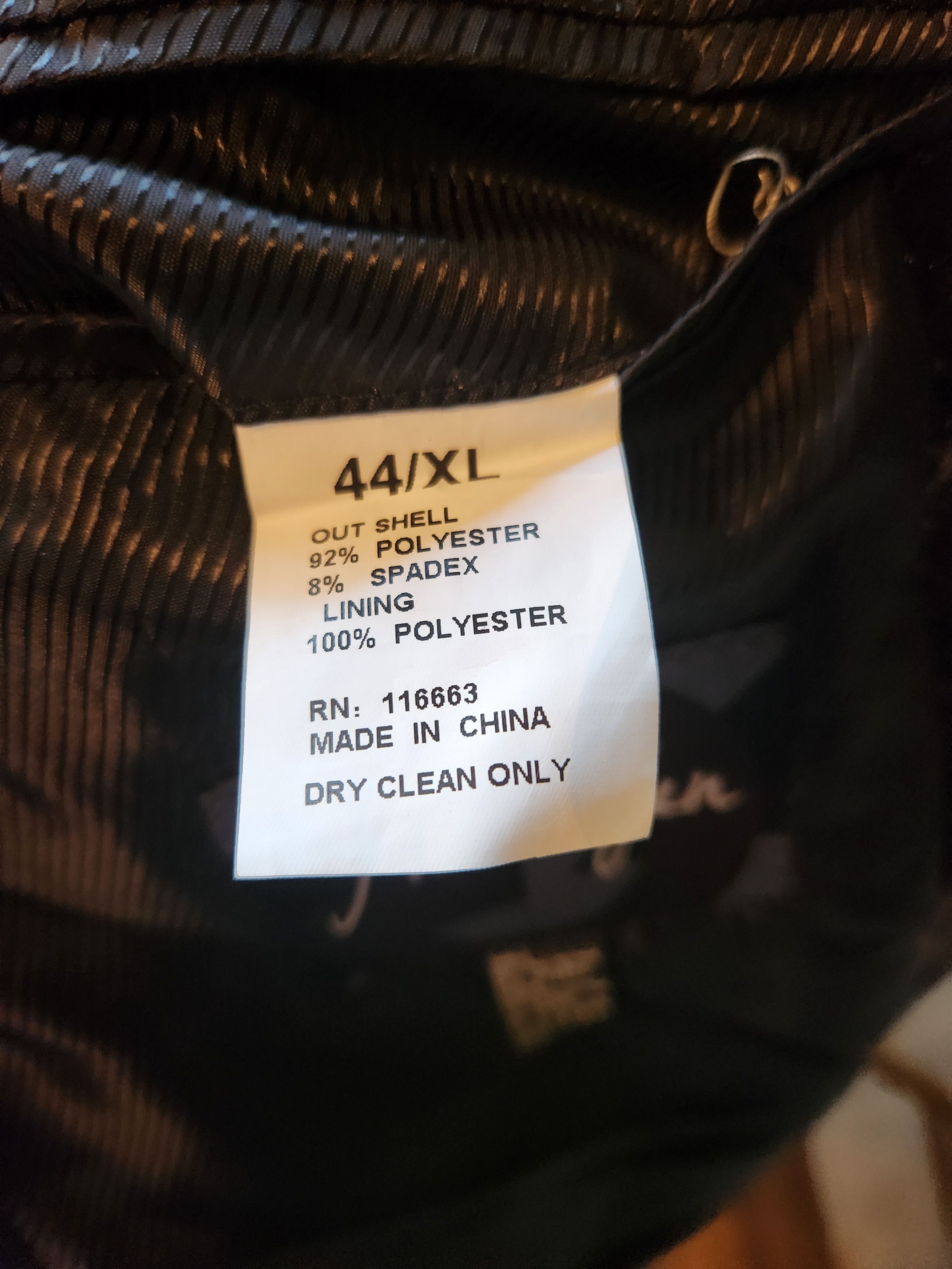 Other NWOT New Gen Abstract Designed Black and Gold Velvet Blazer Size 44R - 6 Thumbnail