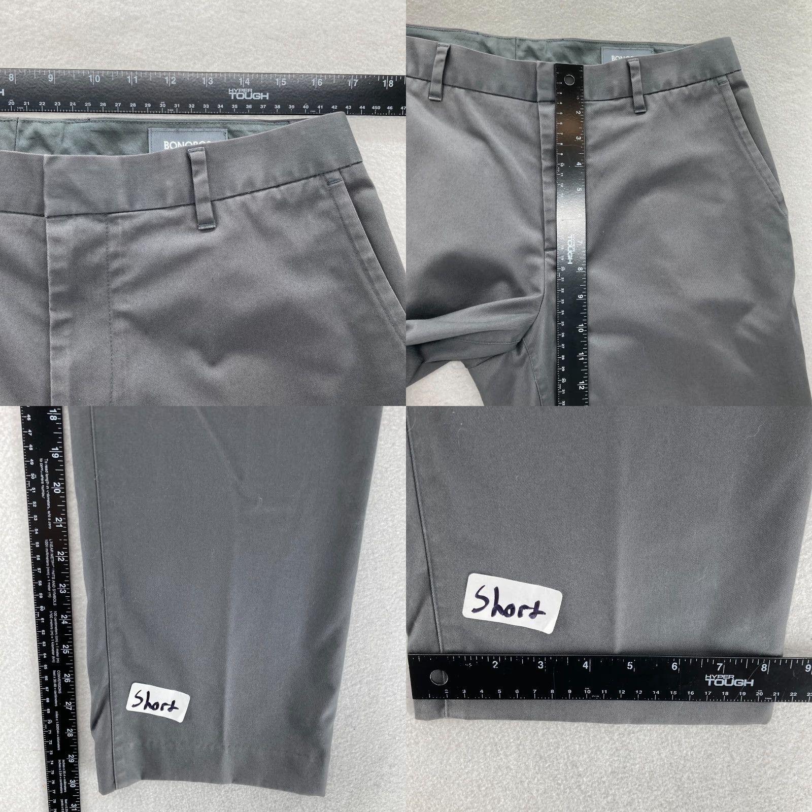 Bonobos Bonobos Friday Pants Mens 33x30 Gray Straight Leg Dress Chino Weekday Warriors Size US 33 - 8 Thumbnail