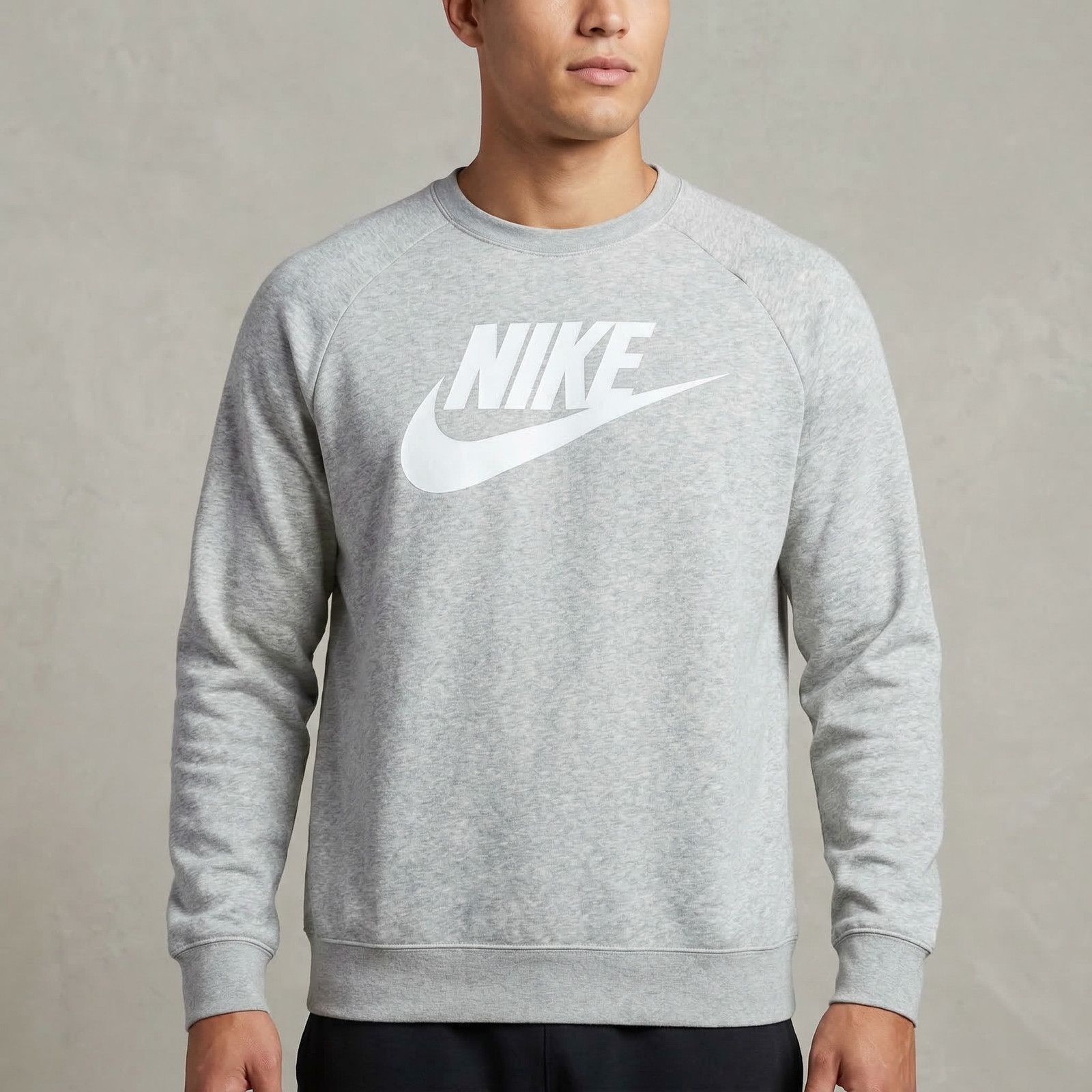 Nike Nike Men's Sweatshirt Crewneck Raglan Heather Gray XL Size US XL / EU 56 / 4 - 1 Thumbnail