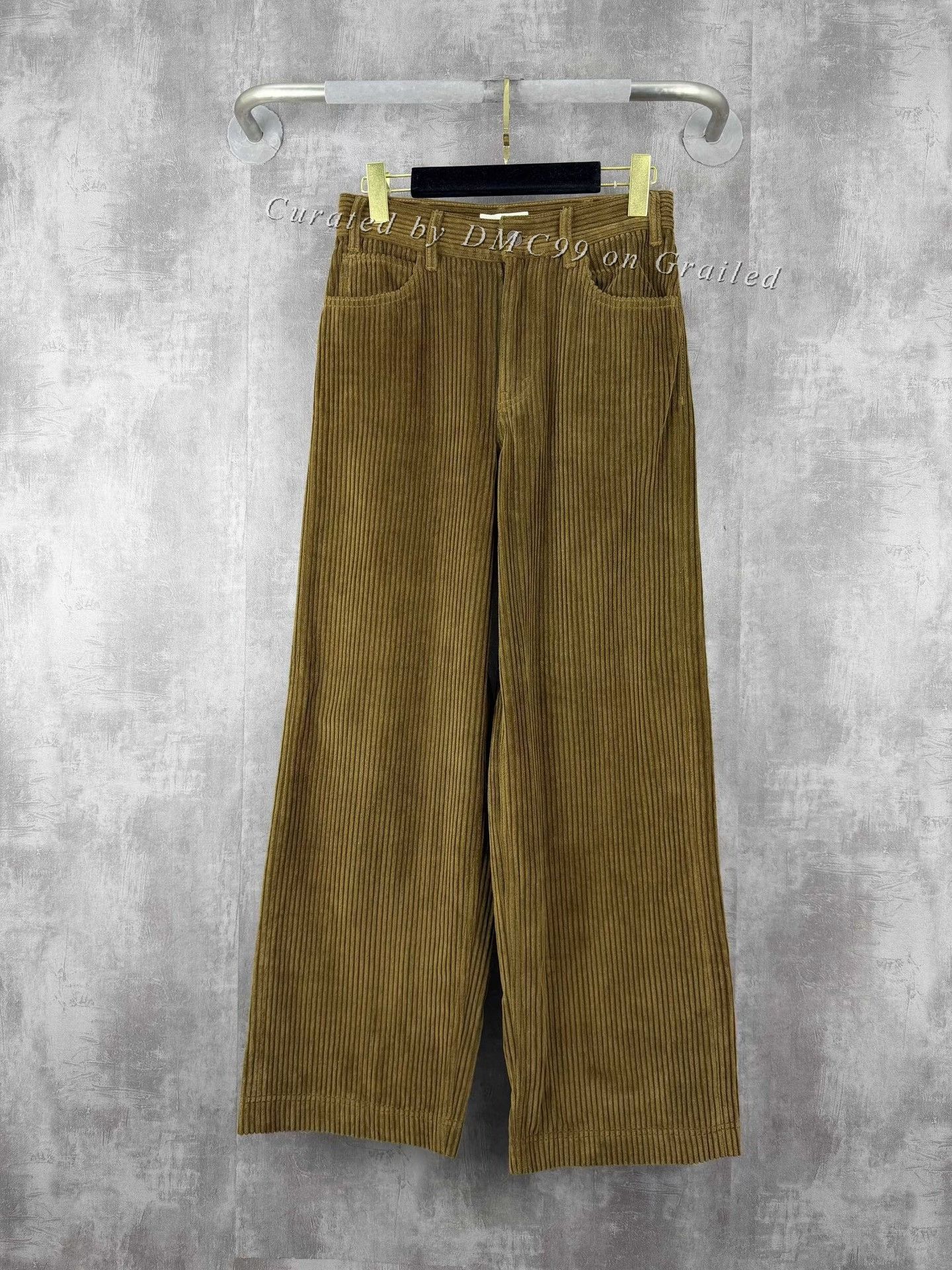 Celine Celine Brown Corduroy Wide-Leg Pants 26 Size 26" / US 2 / IT 38 - 1 Thumbnail