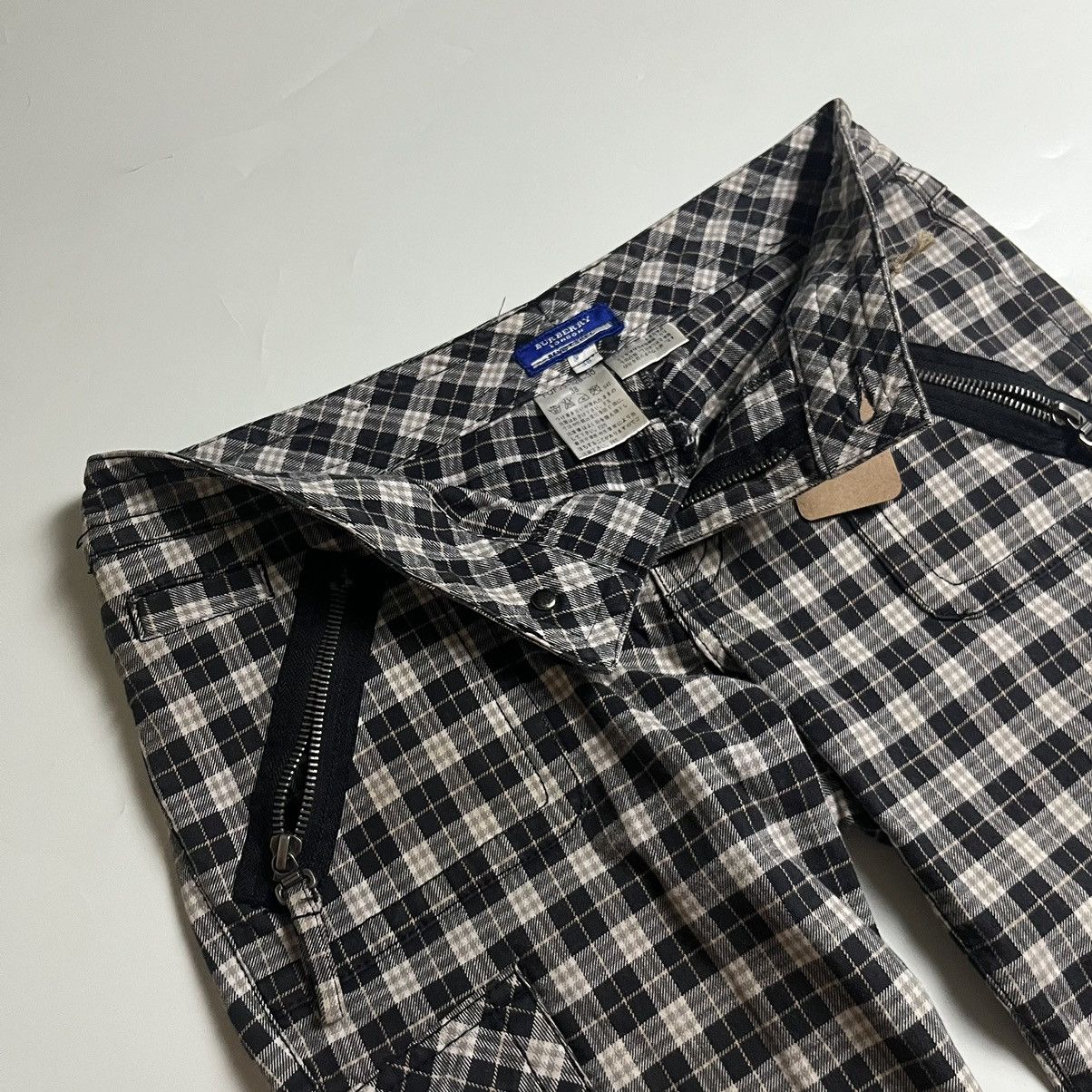 Burberry 🔥90s Burberry London Plaid Cargo Pants Size US 30 / EU 46 - 3 Thumbnail