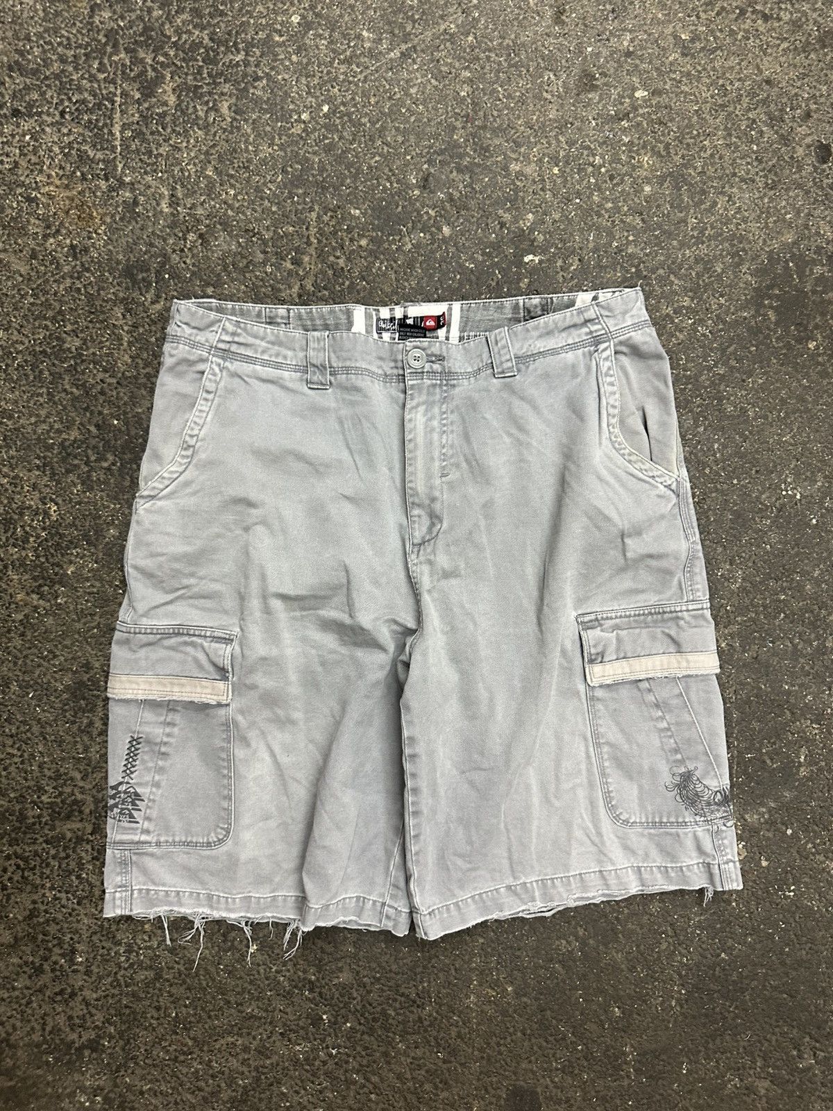 Quiksilver Y2K quiksilver cargo baggy shorts Size US 36 / EU 52 - 4 Thumbnail