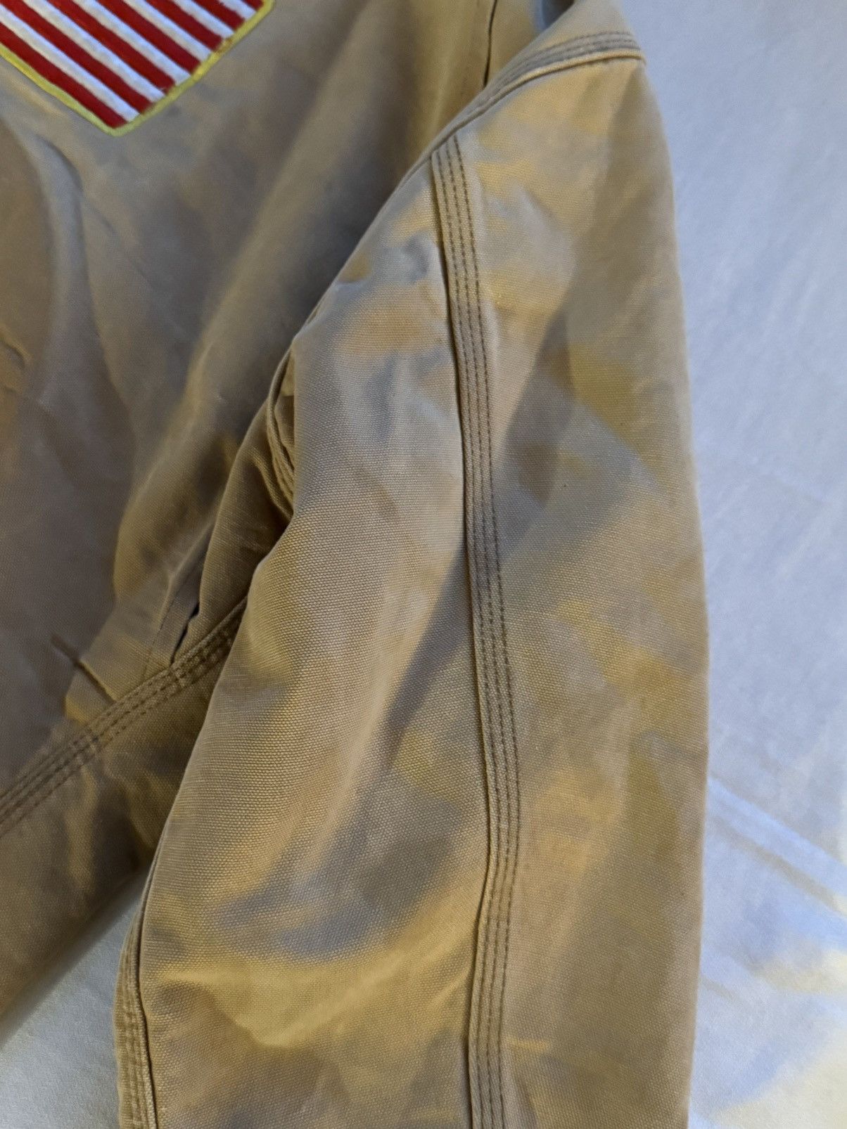 Carhartt Vintage Carhartt Detroit Jacket Blanket Lined Tan Brown USA Size US S / EU 44-46 / 1 - 14 Thumbnail