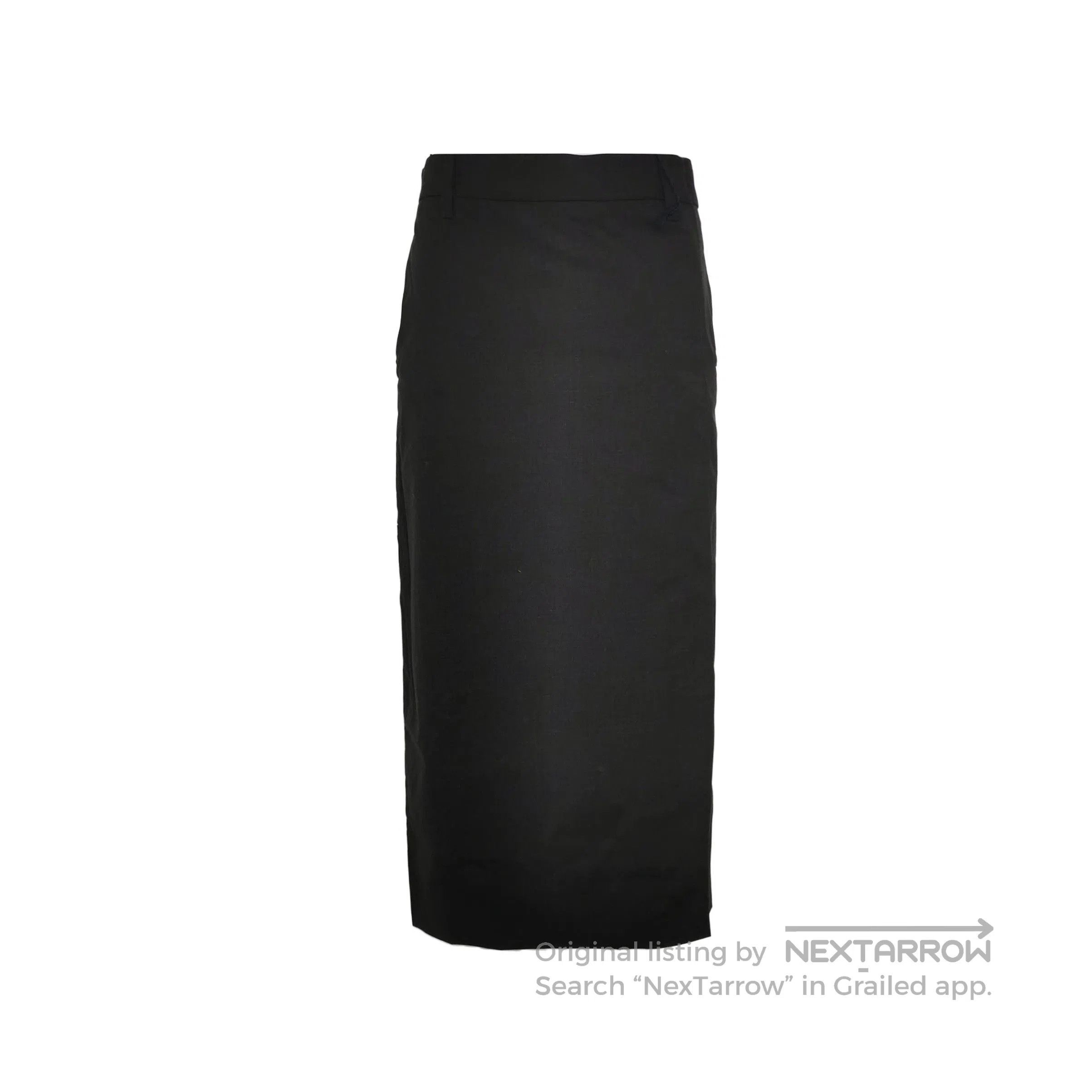 Prada Prada Black Wool Midi Skirt Size 38 . Size 37" - 1 Thumbnail
