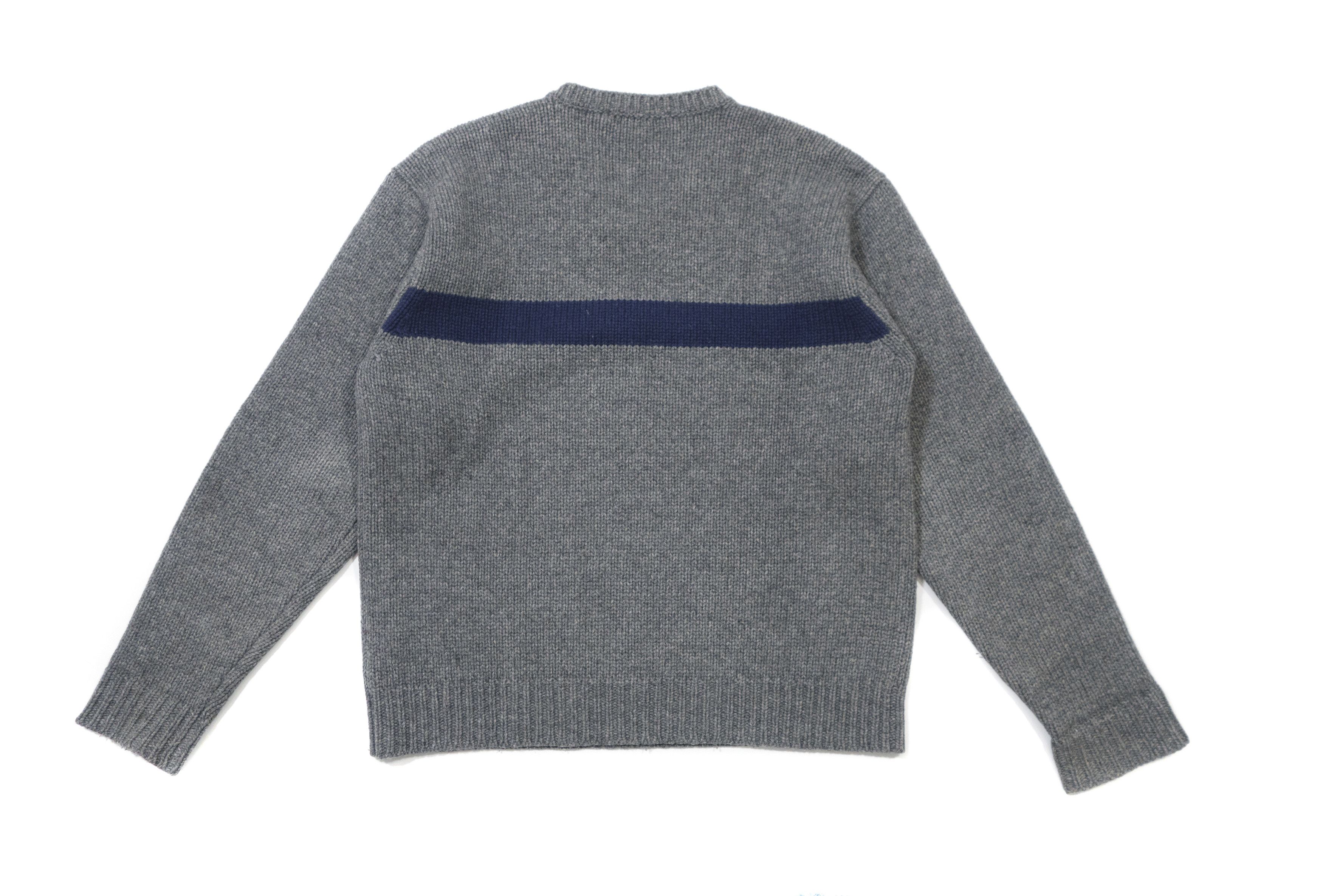 Polo Ralph Lauren Polo Sport 90s Wool Nylon Striped V-Neck Knit Sweater Size US M / EU 48-50 / 2 - 2 Thumbnail