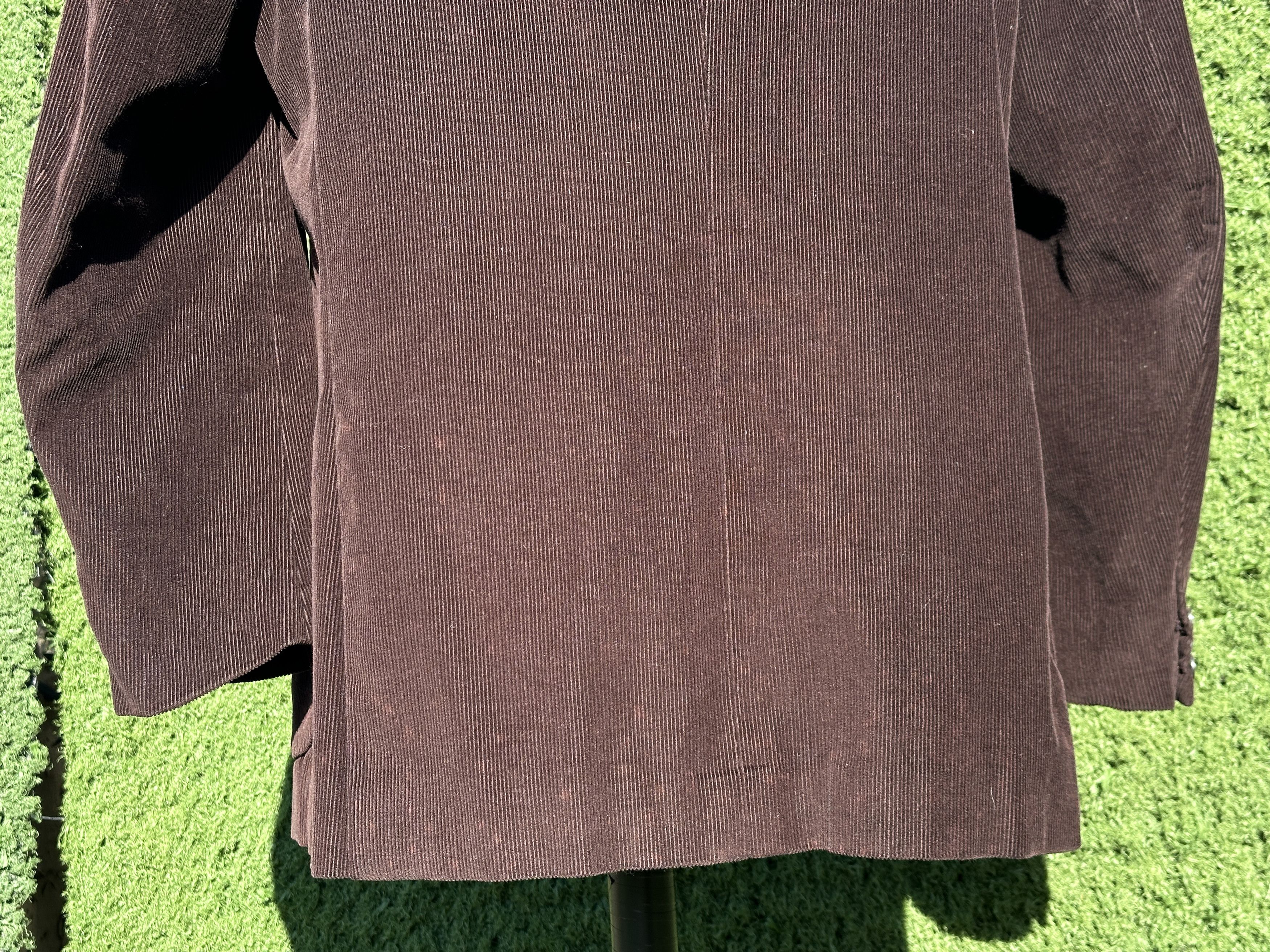 Isaia Rare Isaia Napoli Brown Corduroy Blazer Size 54 Drop 7R Size 54R - 14 Thumbnail