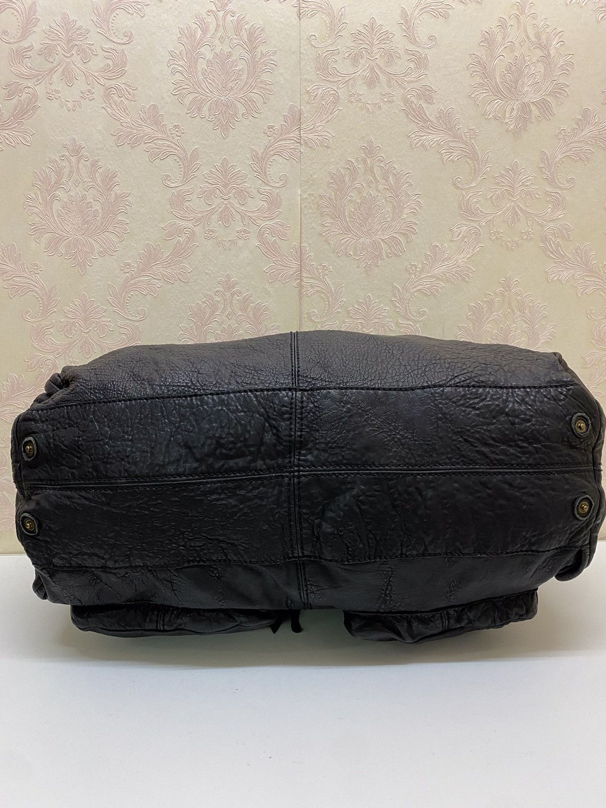 Japanese Brand O’S Style Multipocket Leather Black Bag Size ONE SIZE - 5 Thumbnail