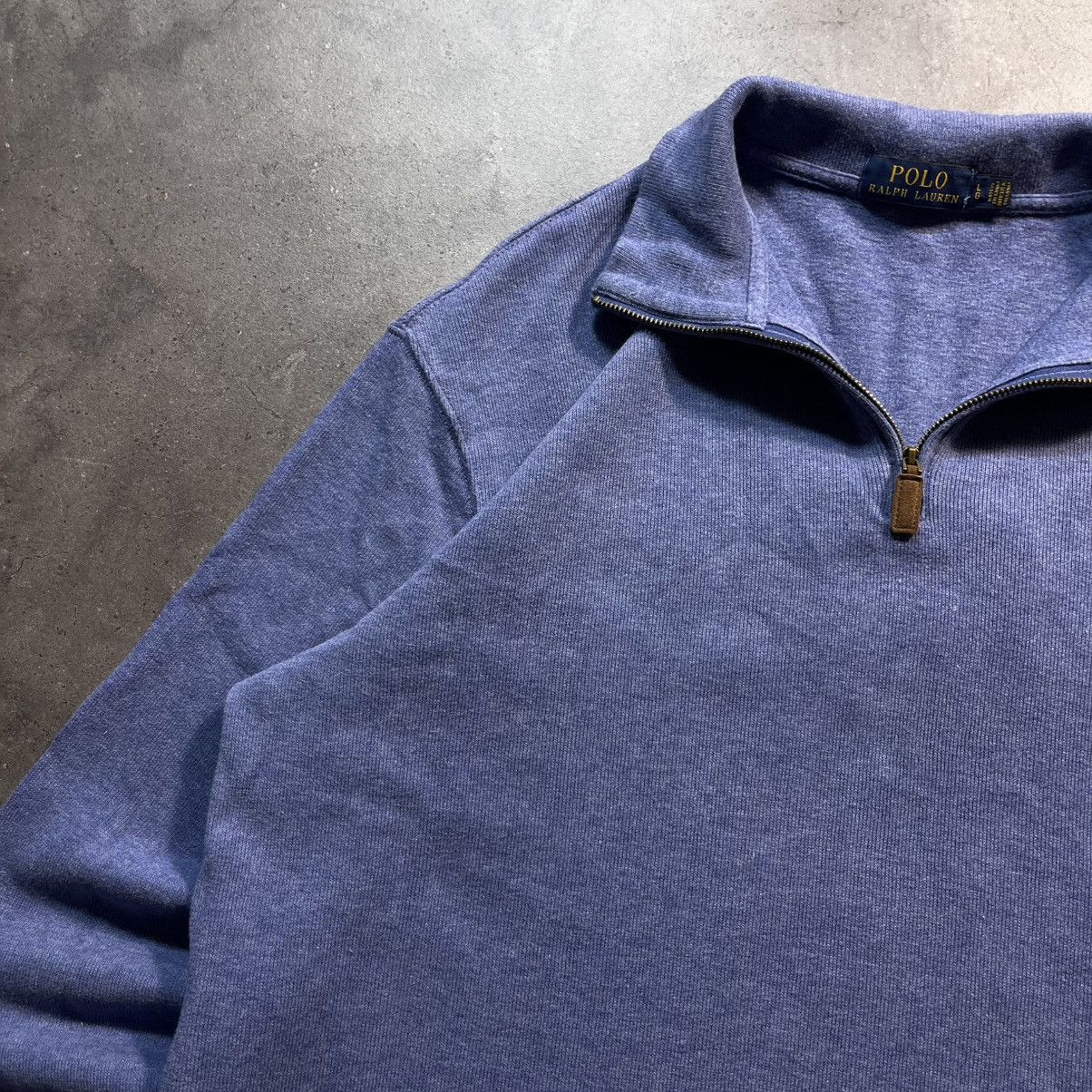 Polo Ralph Lauren Vintage Polo Ralph Lauren Small Pony Zip Sweatshirt Halfzip Size US L / EU 52-54 / 3 - 2 Thumbnail