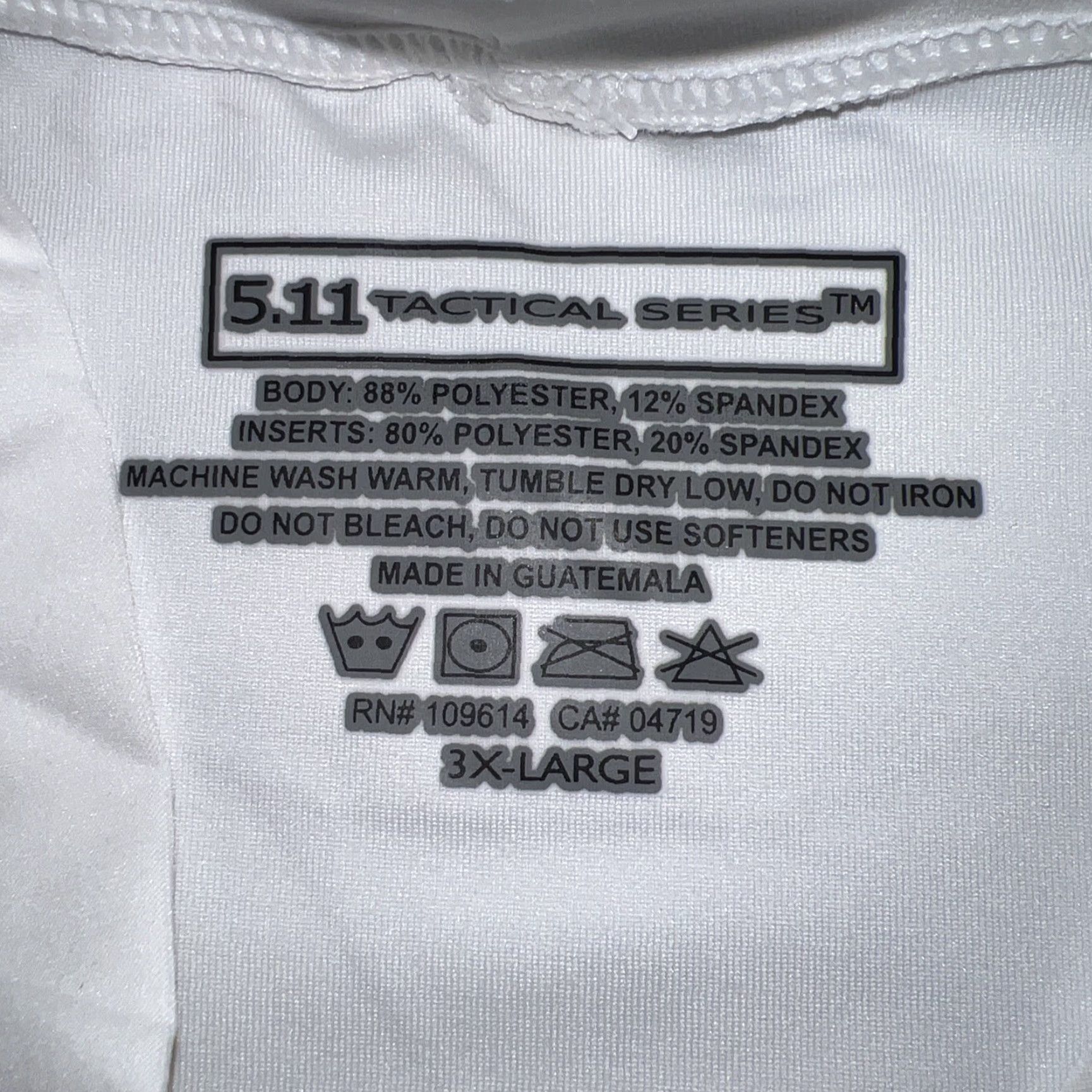 Vintage 5.11 Tactical Athletic Shirt Men’s 3XL White Stretchy Activewear Size US XXL / EU 58 / 5 - 3 Thumbnail