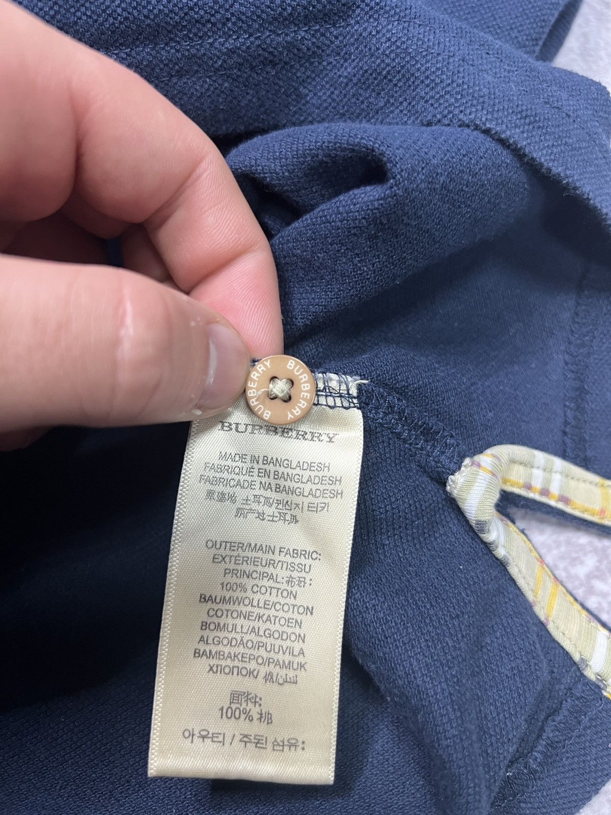 Burberry Burberry Brit Navy Polo Size M Size US M / EU 48-50 / 2 - 8 Thumbnail