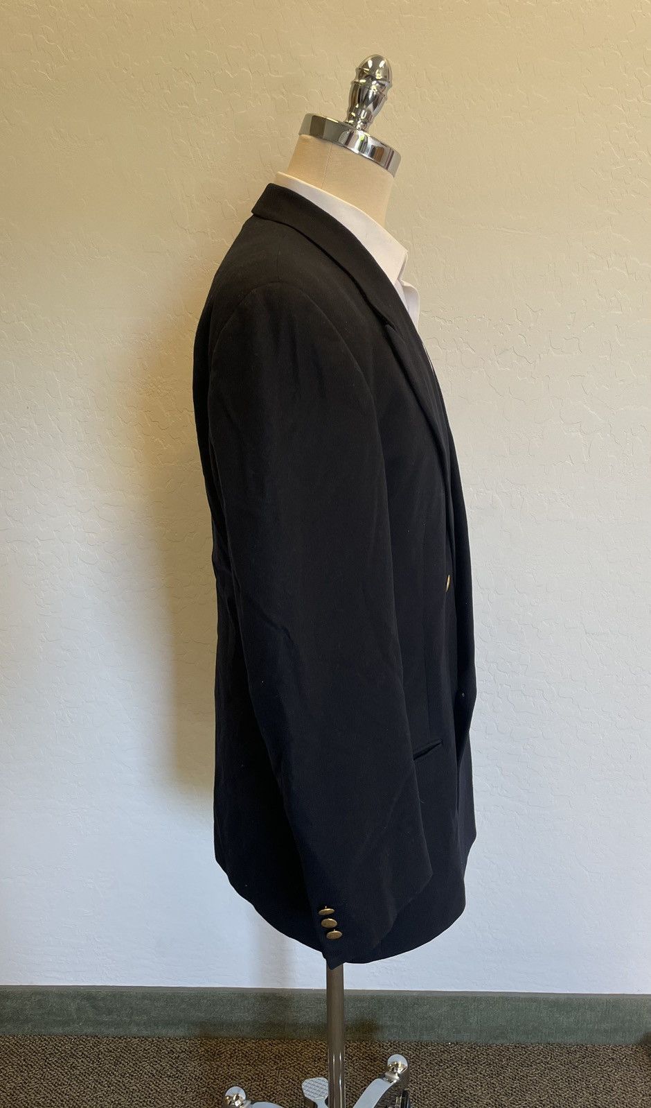 Giorgio Armani × Vintage Winter Weight Wool & Cashmere Double Breasted Jacket Size 44R - 2 Thumbnail