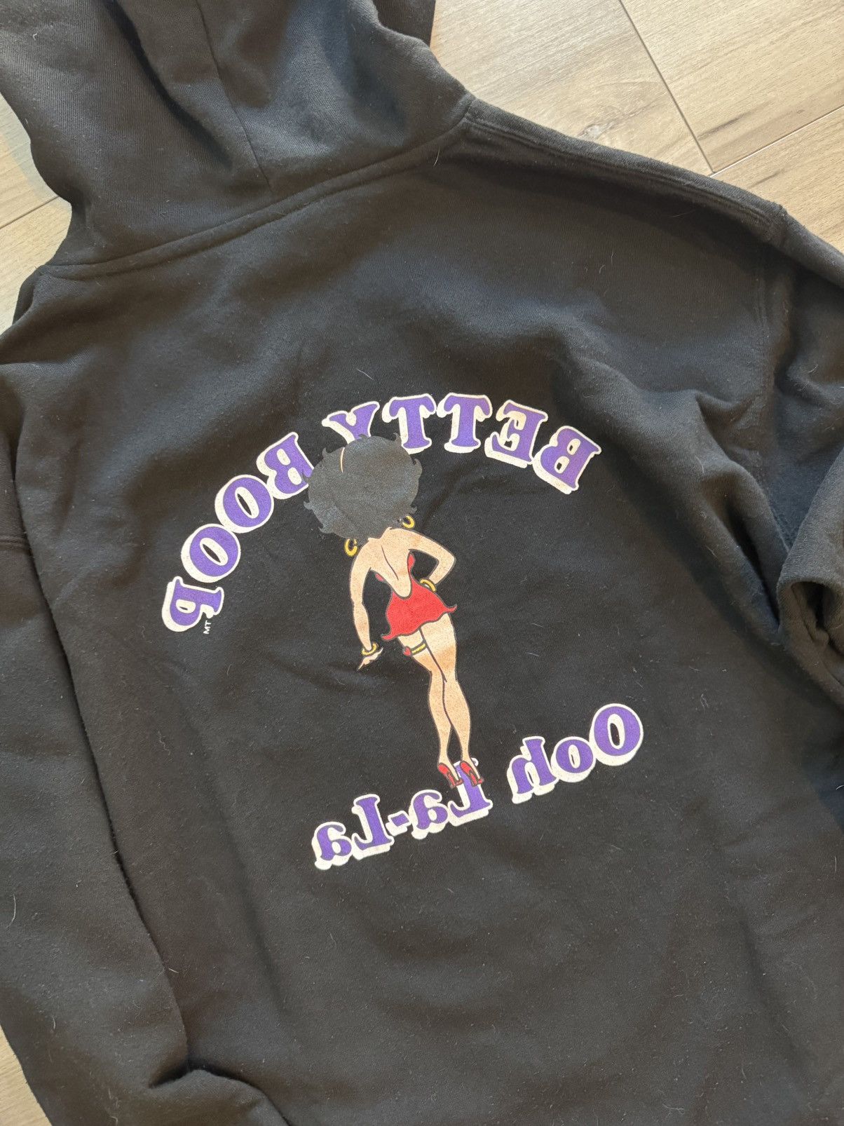 Japanese Brand Vintage Betty boop cropped hoodie Size US XL / EU 56 / 4 - 4 Thumbnail